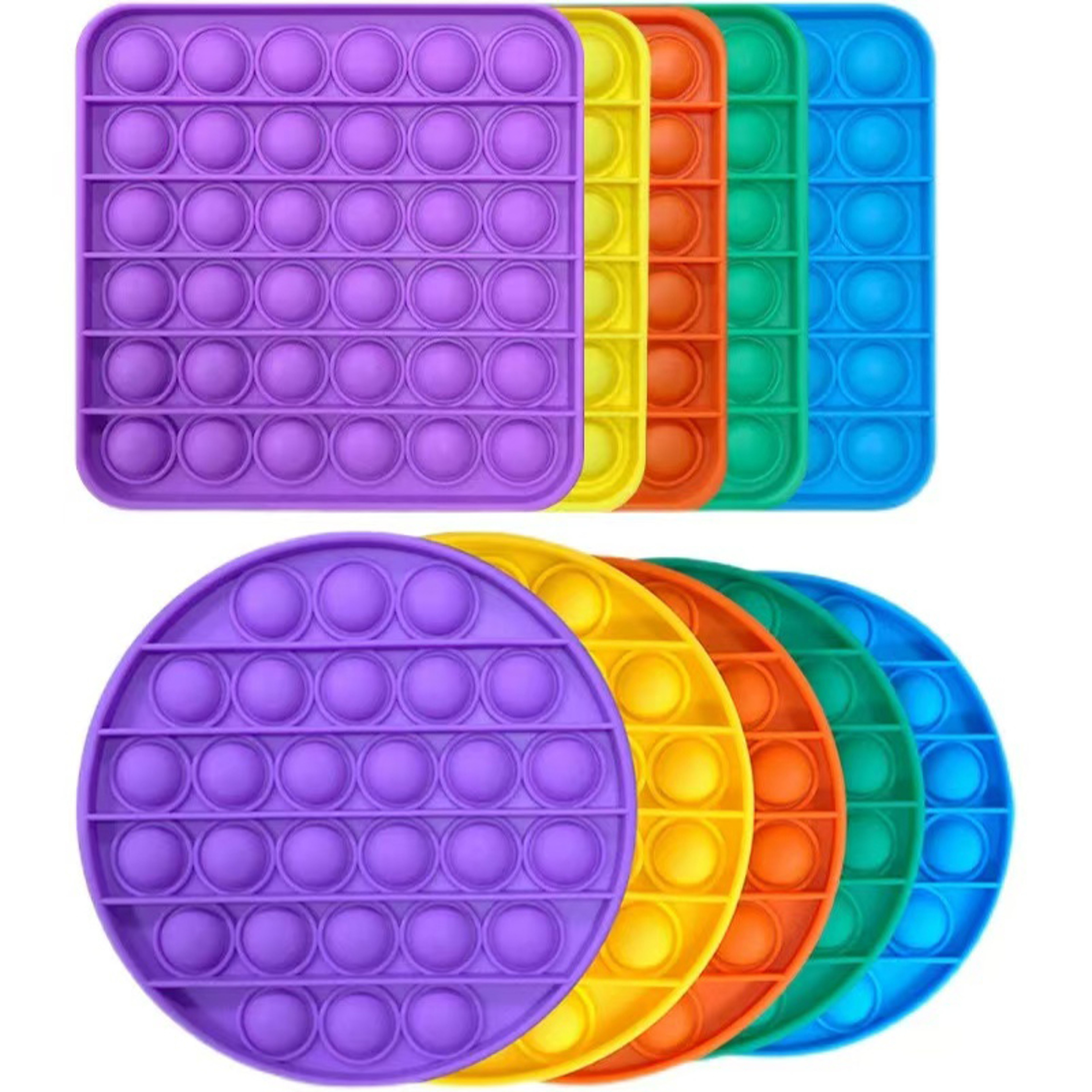 CalmPop Silicone Bubble Fidget Toy Set for Kids Pack Stress Relief Sensory Toys – view 3