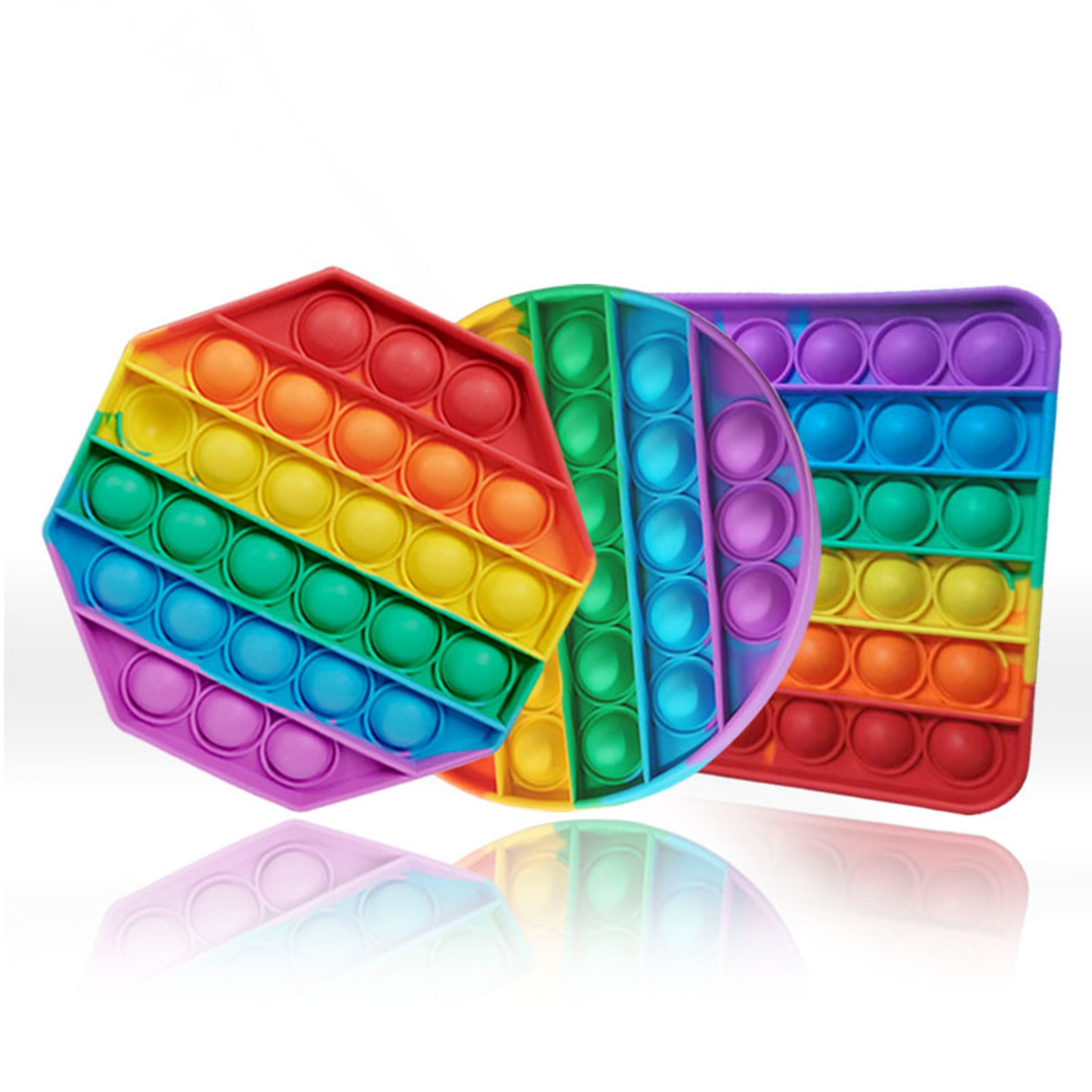 CalmPop Silicone Bubble Fidget Toy Set for Kids Pack Stress Relief Sensory Toys – view 7