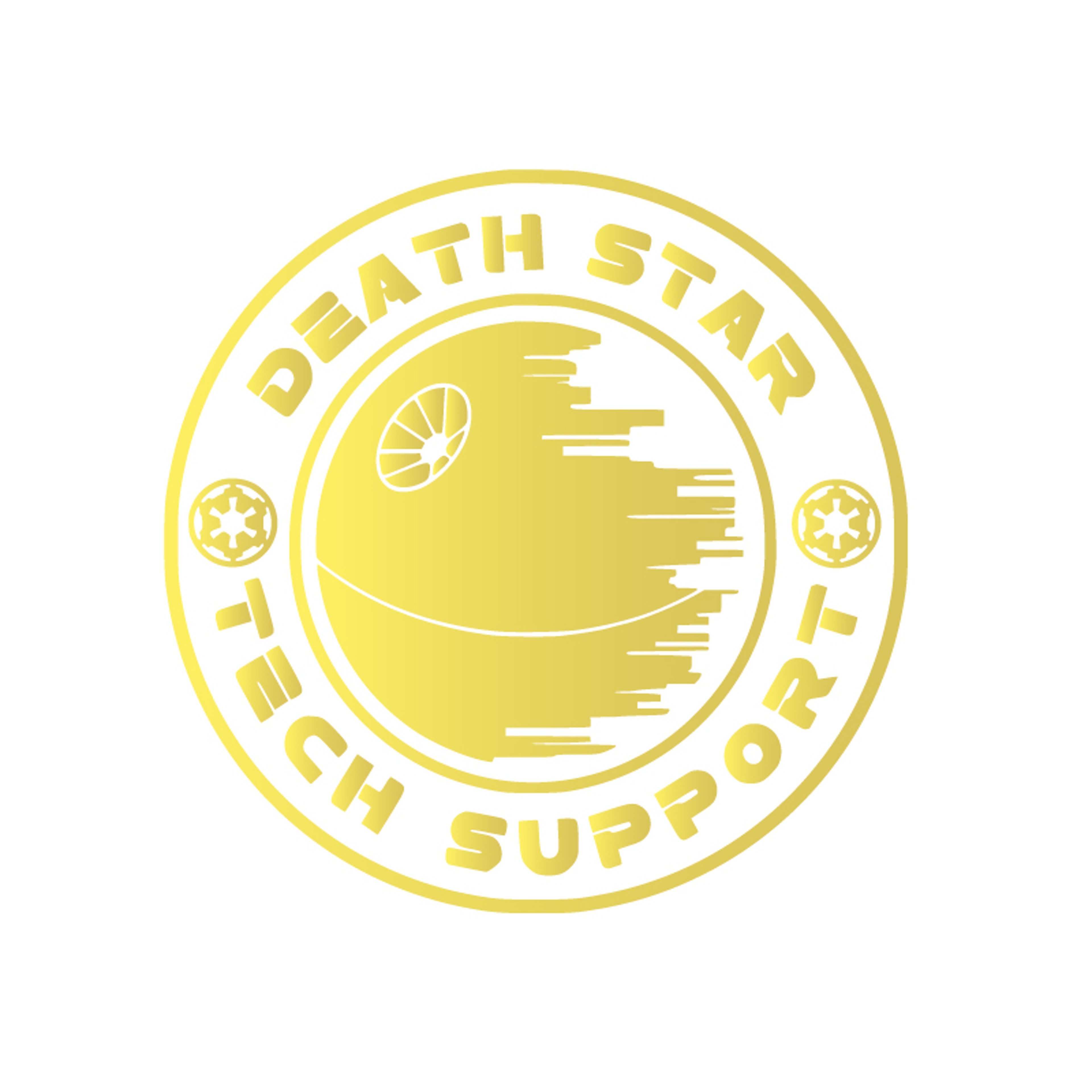 Death Star Tech Support Vinyl Decal For Car Windows Laptops Water Bottles  Wall Decor 7
