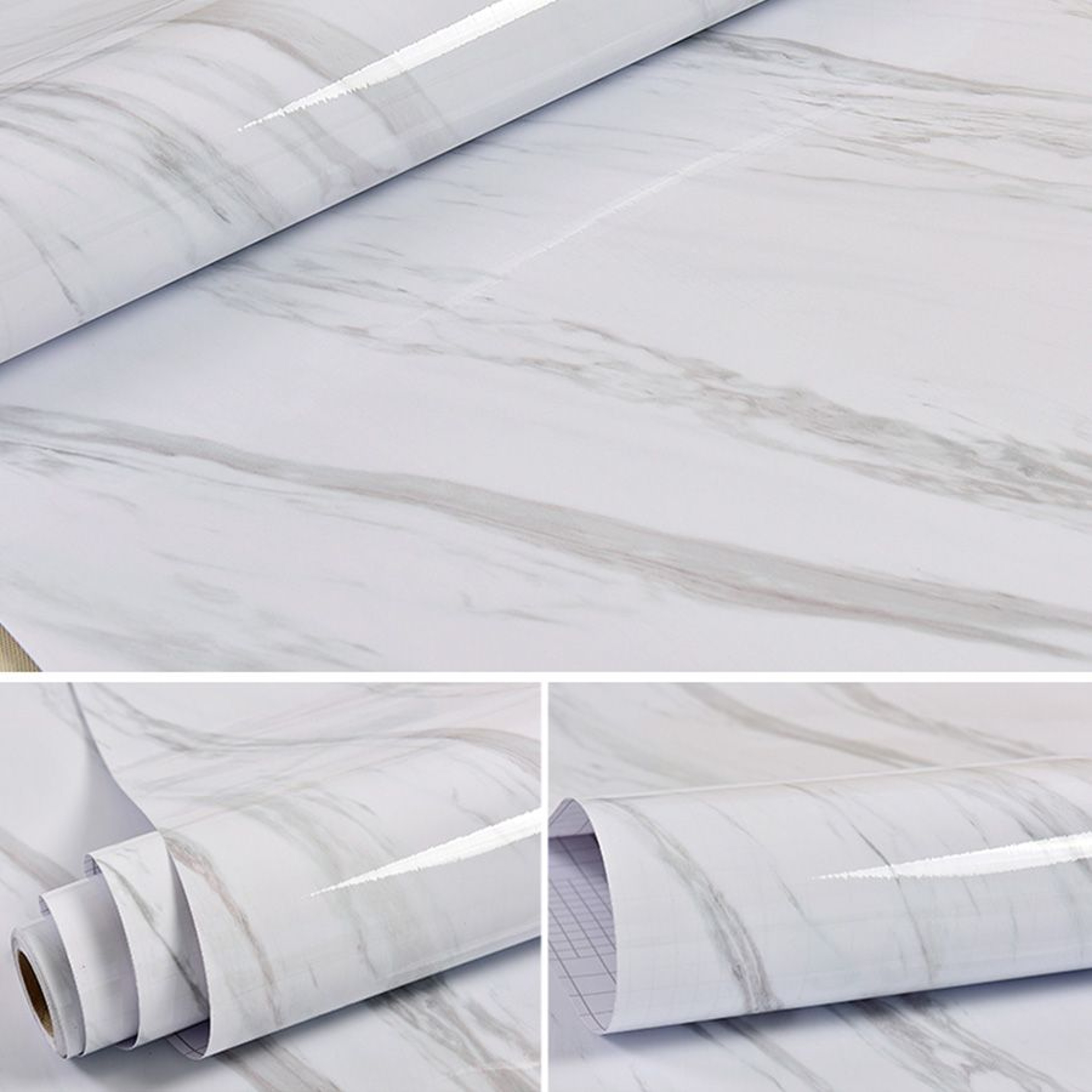Waterproof Peel and Stick Wallpaper White Self Adhesive Contact Paper for Walls, Cabinets & Home Decor – view 5