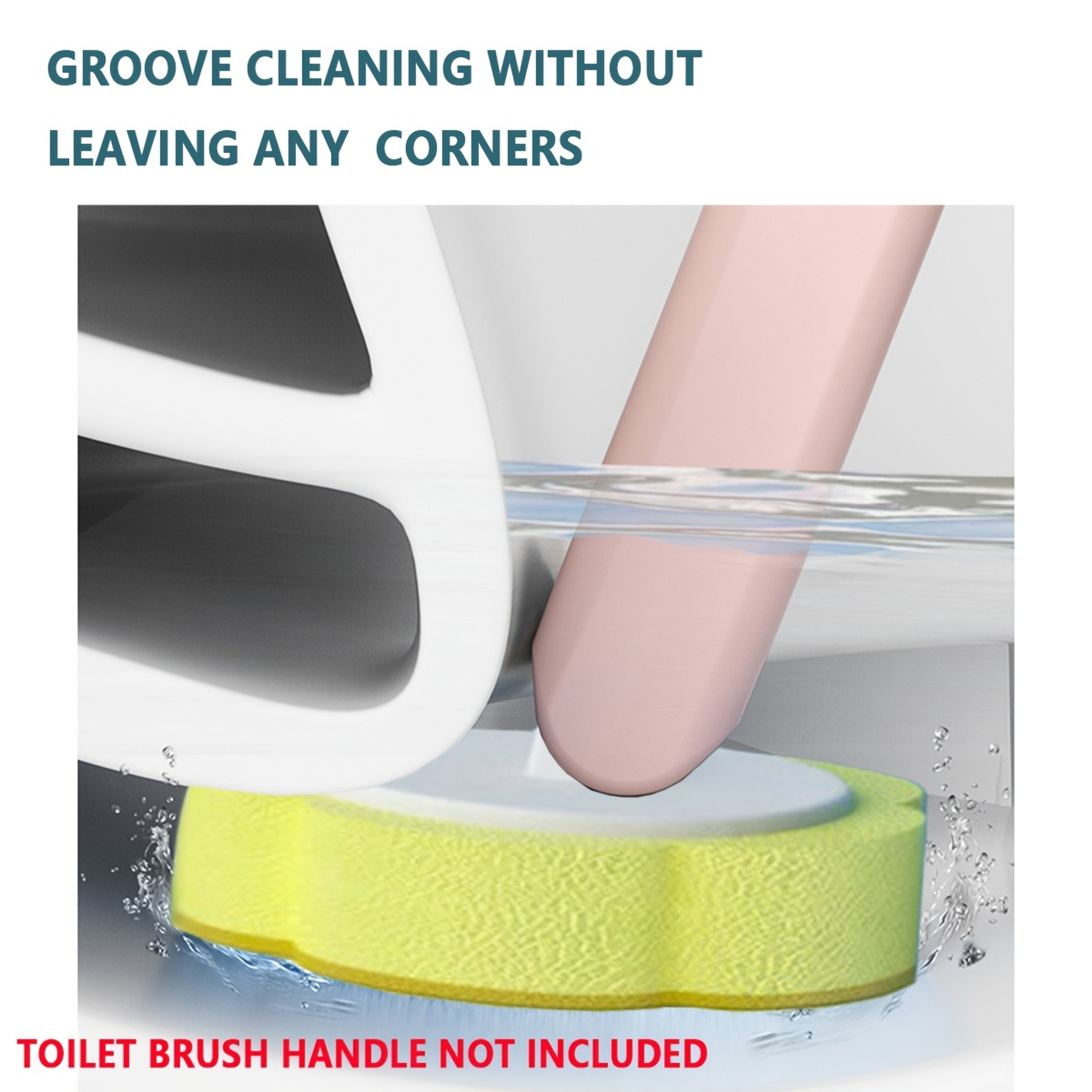 Disposable Toilet Brush Refills Replacement Heads For Toilet Cleaning System Without Handle 4