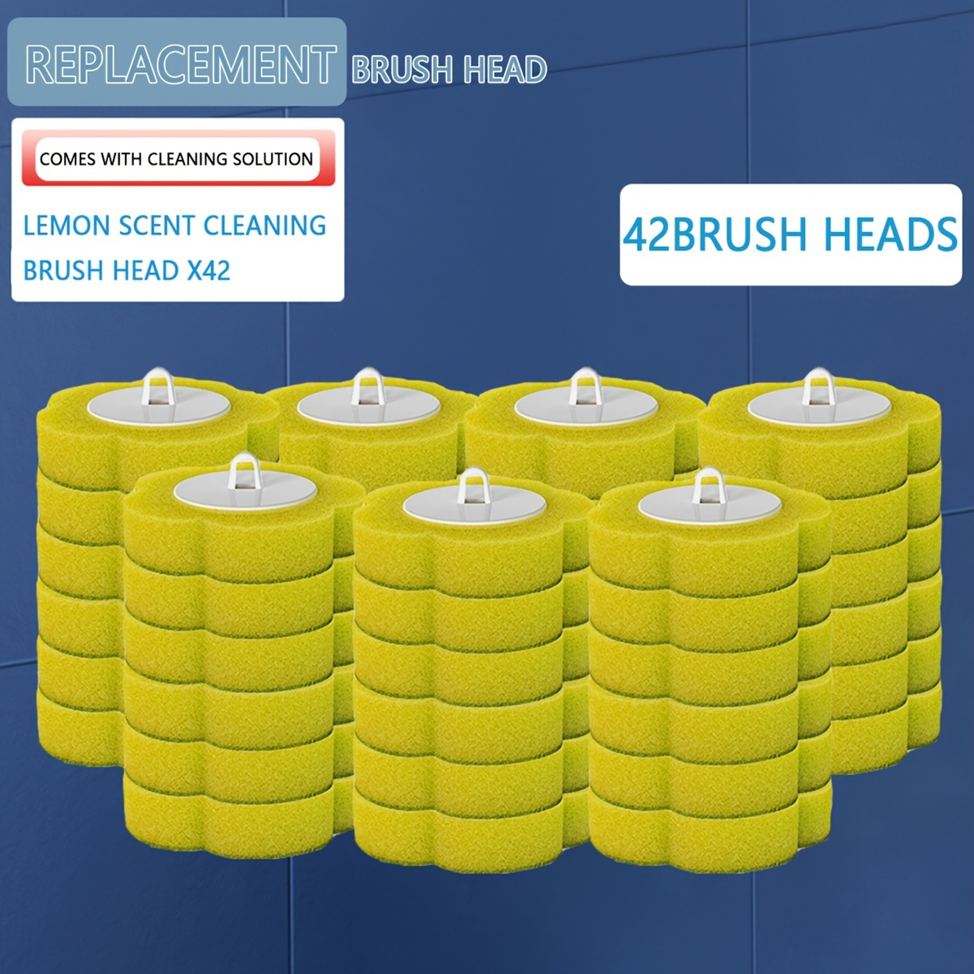 Disposable Toilet Brush Refills Replacement Heads For Toilet Cleaning System Without Handle 6