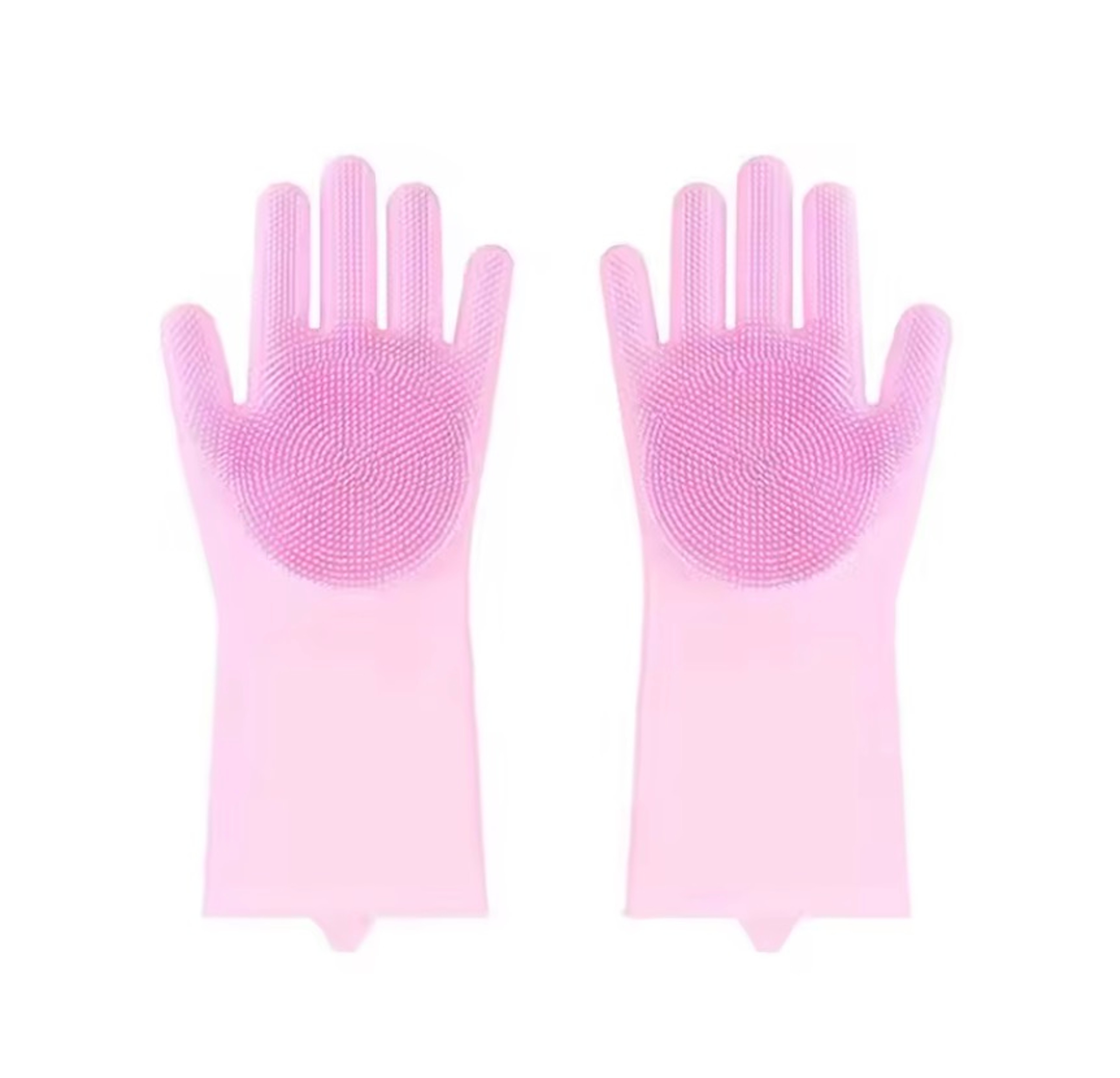 Magic Silicone Dishwashing Gloves with Built-In Scrubber for Fast Kitchen and Household Cleaning – view 9