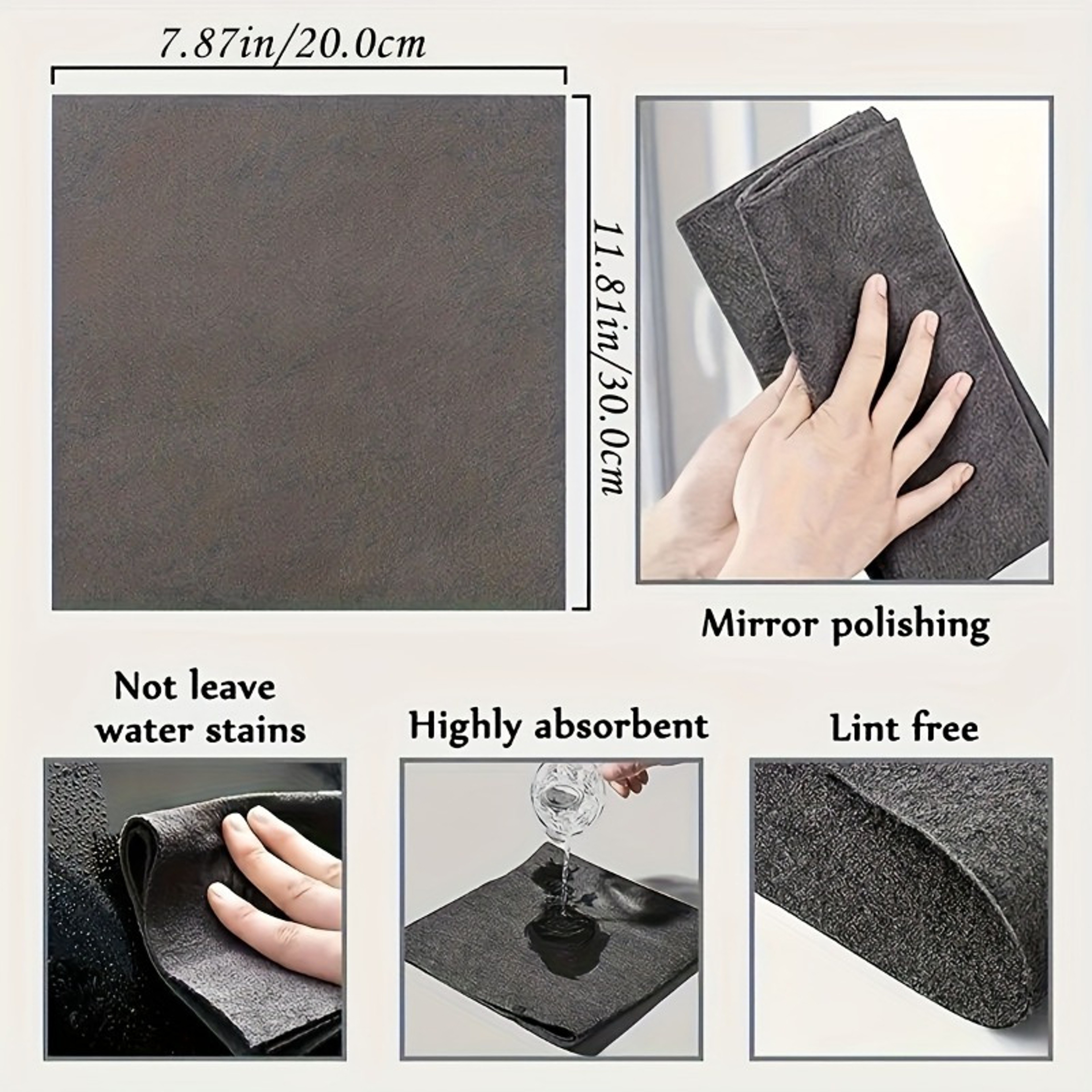 Magic Streak Free Glass Cleaning Cloth Pack Reusable Microfiber Mirror  Window Cleaning Towels 4