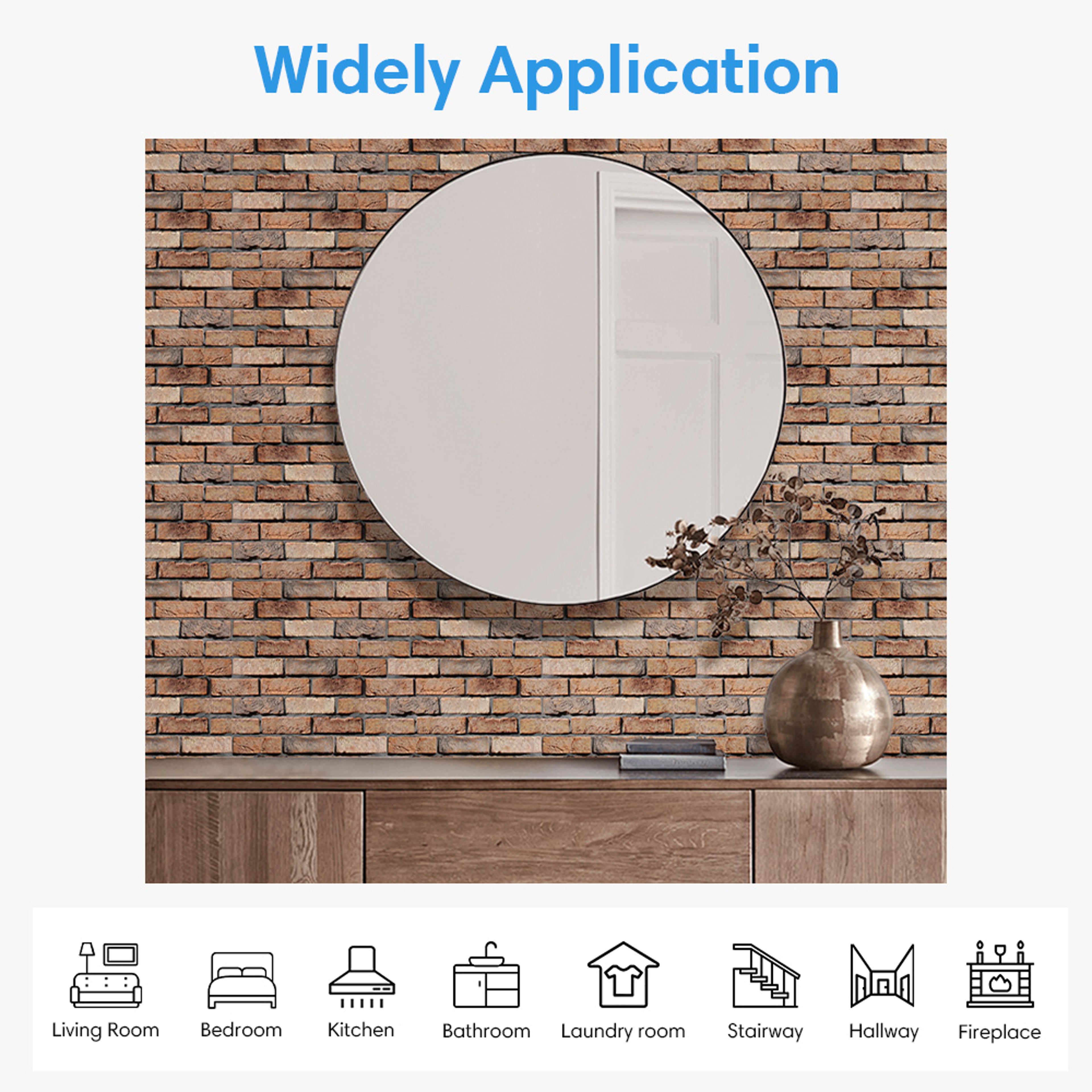 Waterproof Peel and Stick Wall Tiles PVC Self Adhesive Wall Stickers for DIY Home Decor – view 5