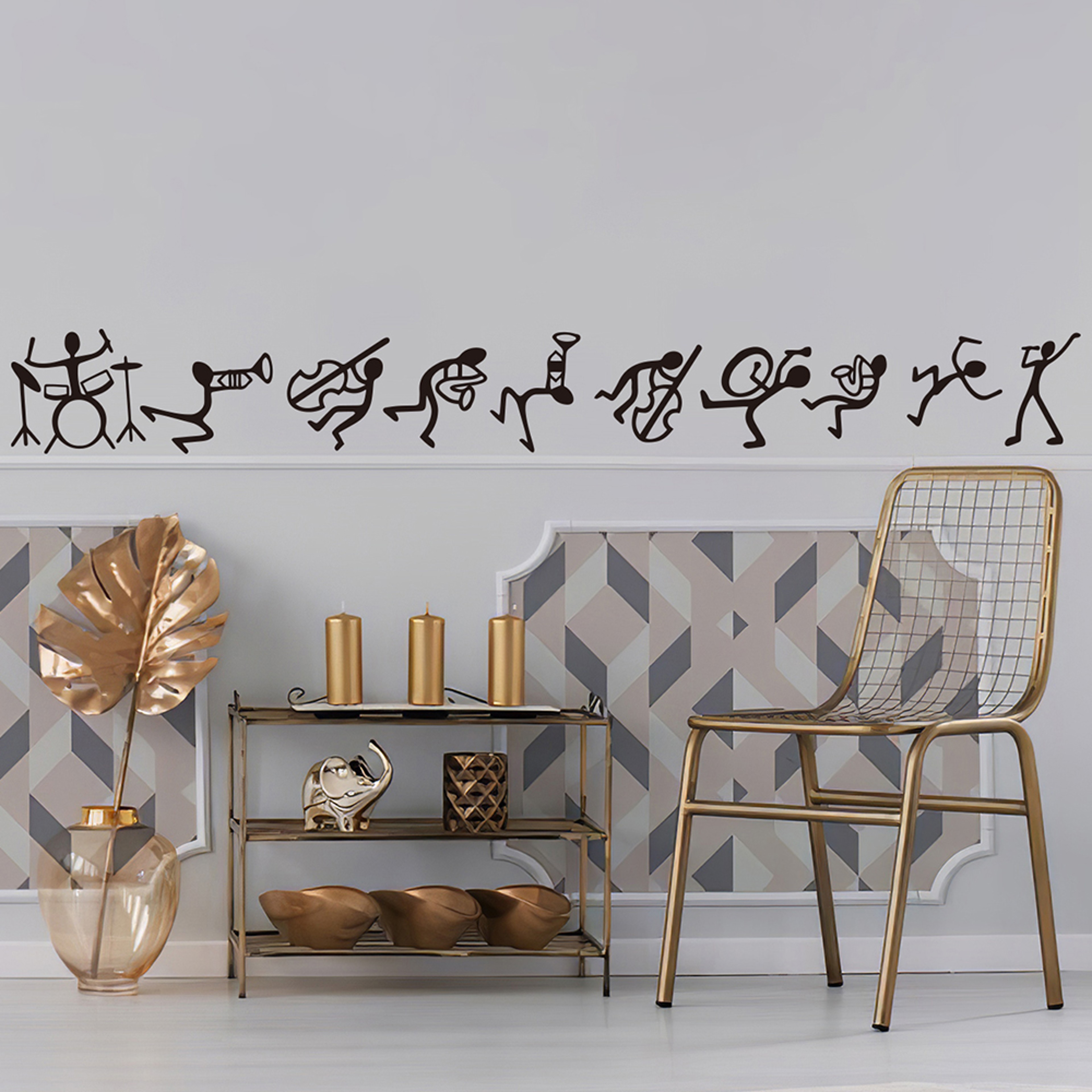 Creative Music Wall Sticker Vinyl Wall Decal for Living Room & Bedroom Decor – view 3