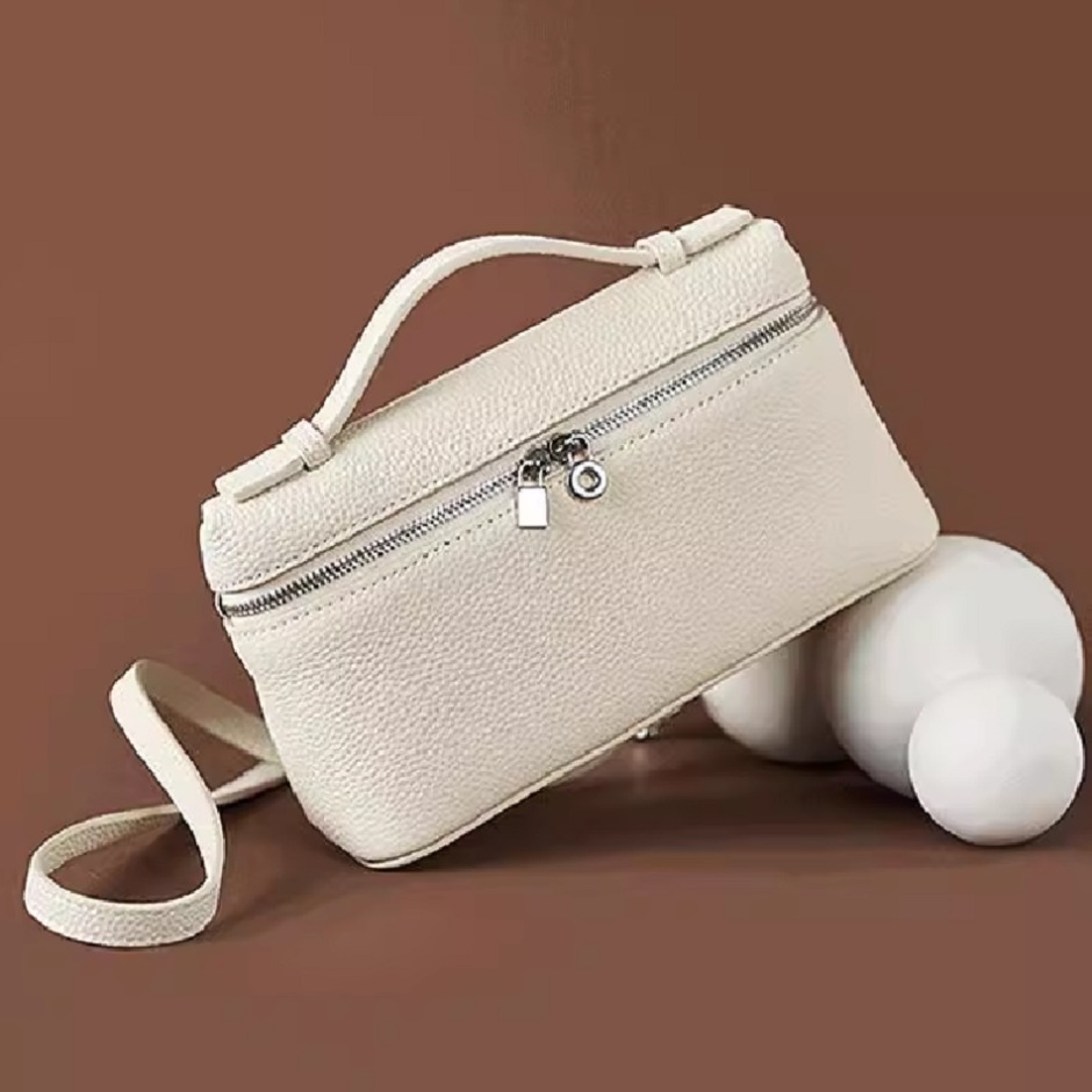 Elegant Lychee Grain Mini Crossbody Bag for Women with Top Handle Shoulder Purse – view 2