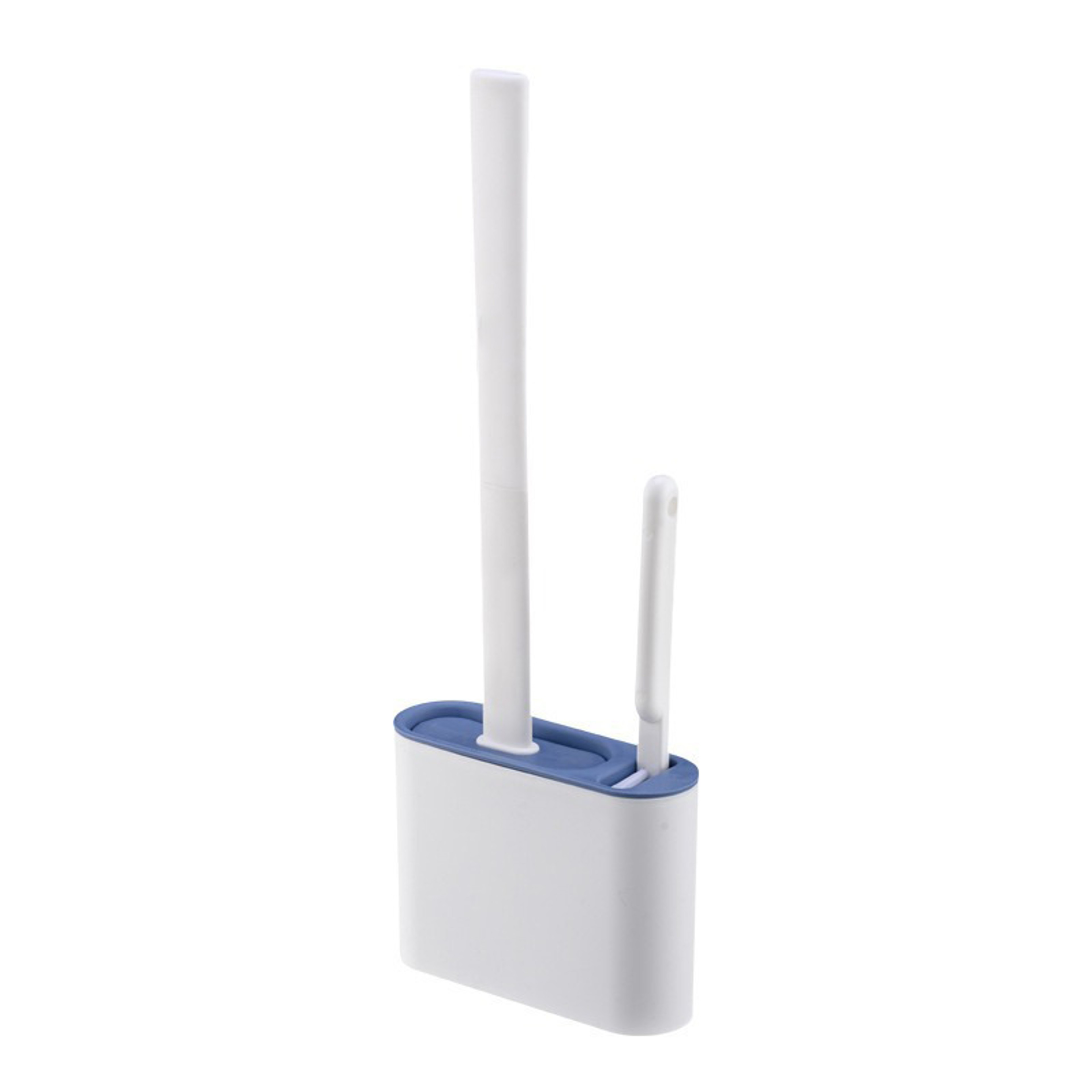 Wall Mounted Silicone Toilet Brush with Holder Long Handle Bathroom Cleaning Brush – view 8