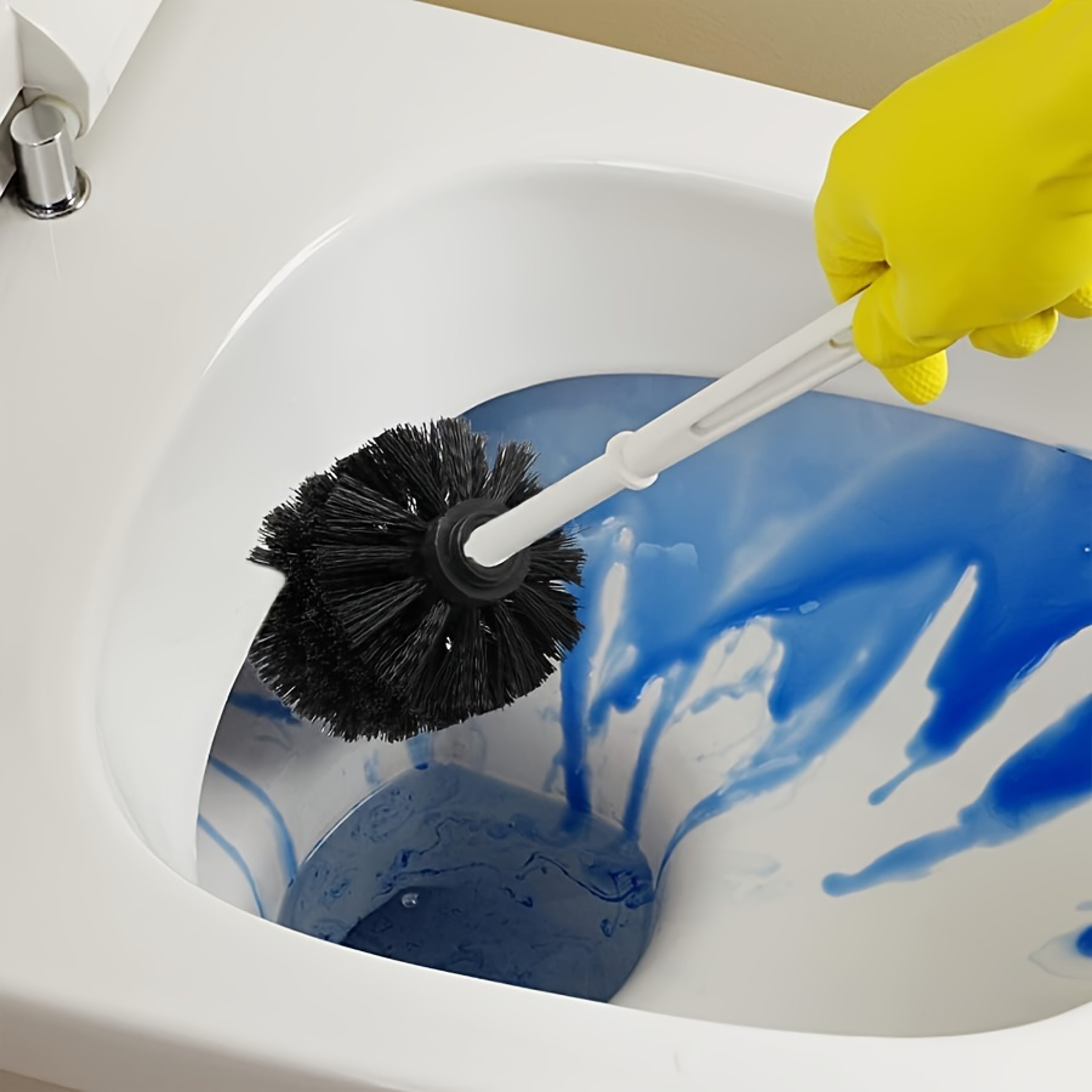 Detachable Toilet Brush With Reusable Brush Head For Deep Bathroom Cleaning 1