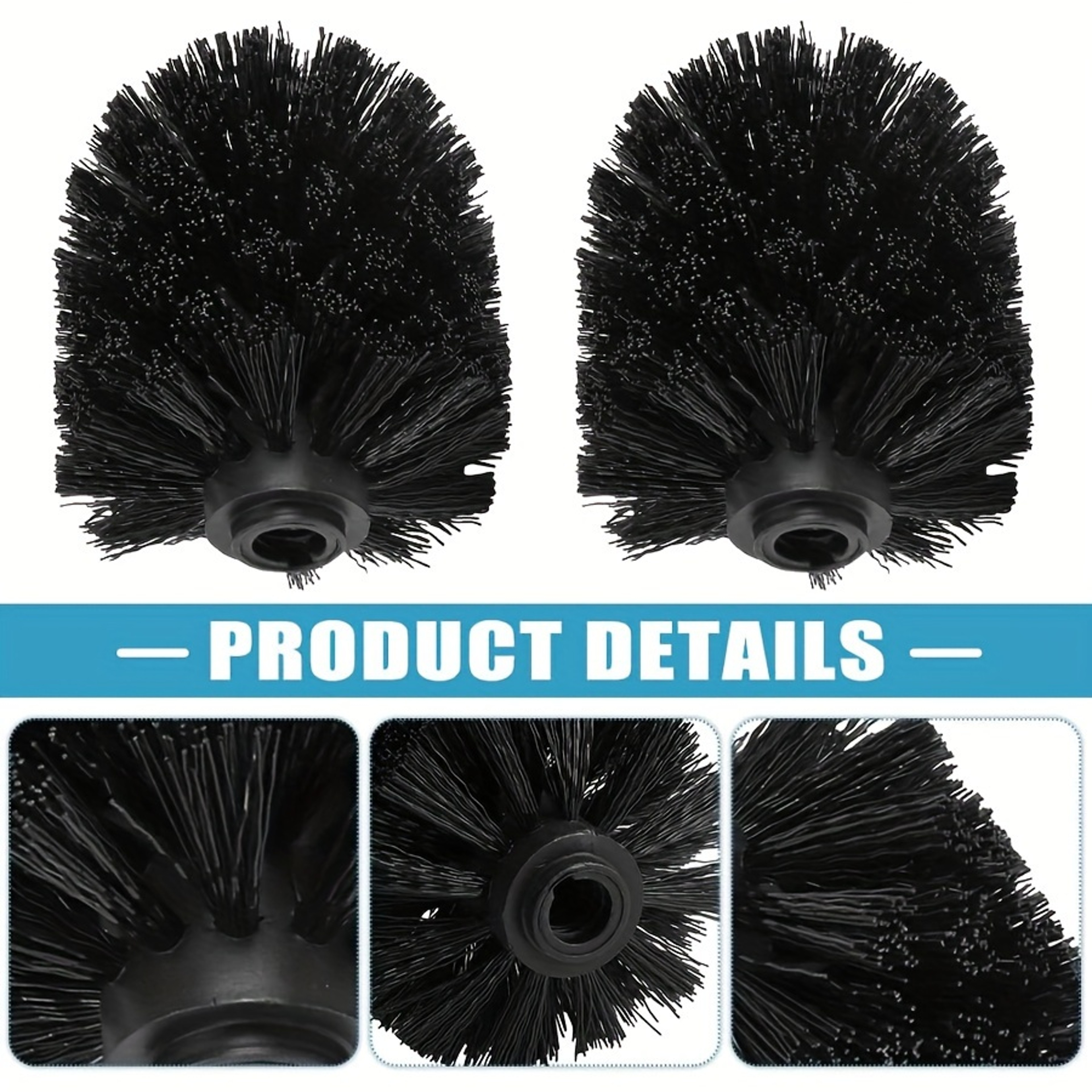Detachable Toilet Brush With Reusable Brush Head For Deep Bathroom Cleaning 4