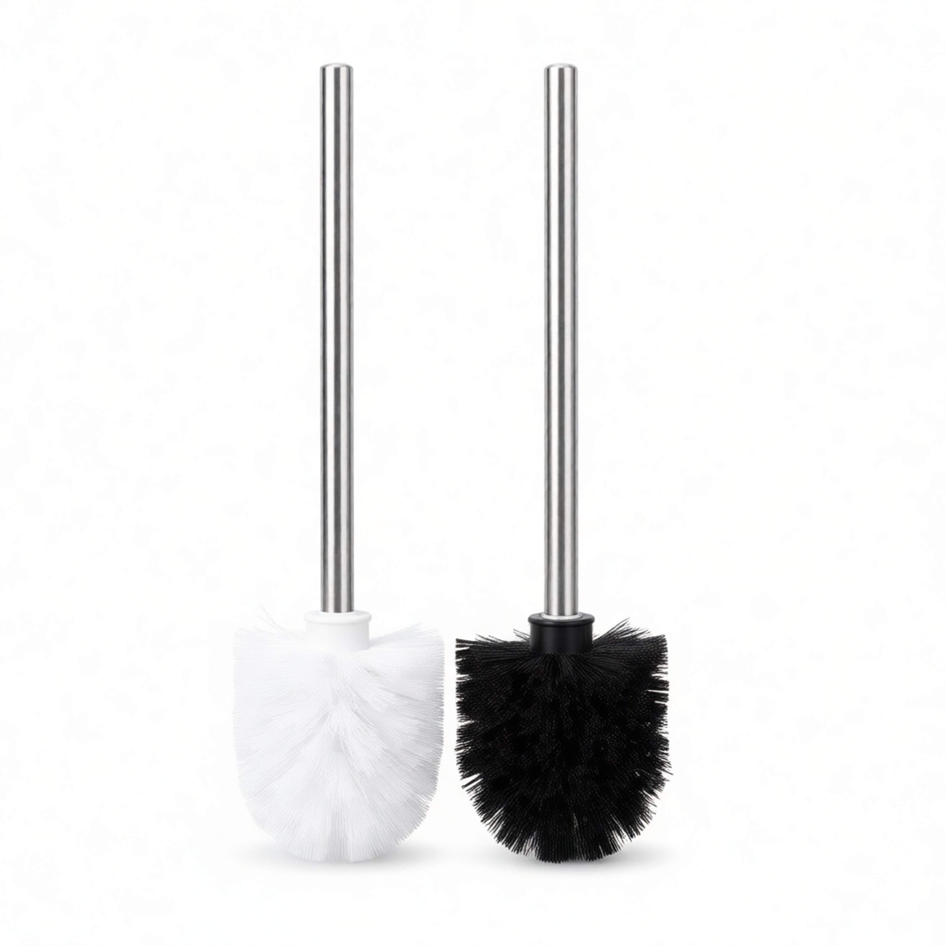 Stainless Steel Toilet Cleaning Brush With Replaceable Brush Heads For Deep Bathroom Cleaning 1
