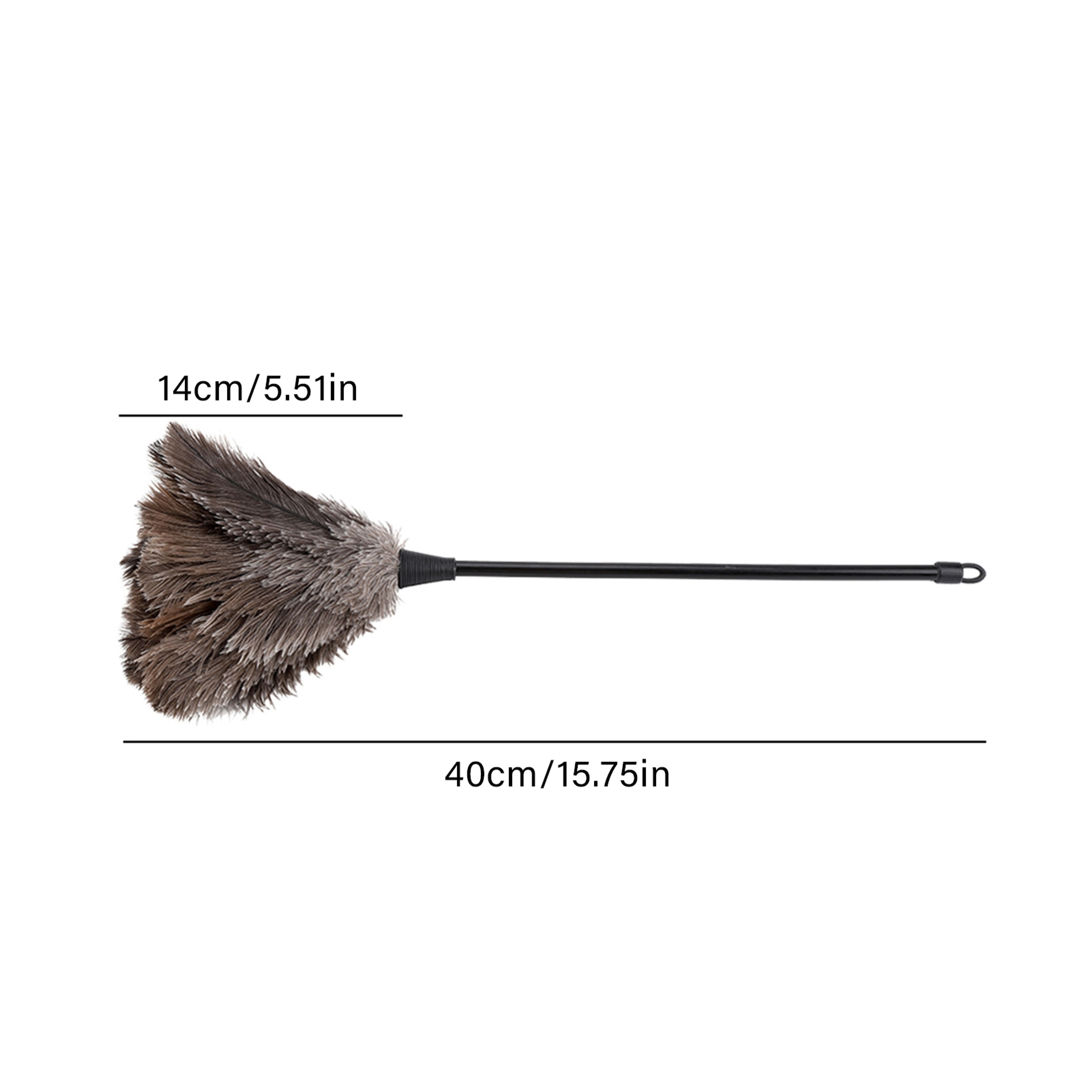 Handmade Ostrich Feather Duster Mini Reusable Dusting Tool for Keyboard, Books & Home Cleaning – view 3