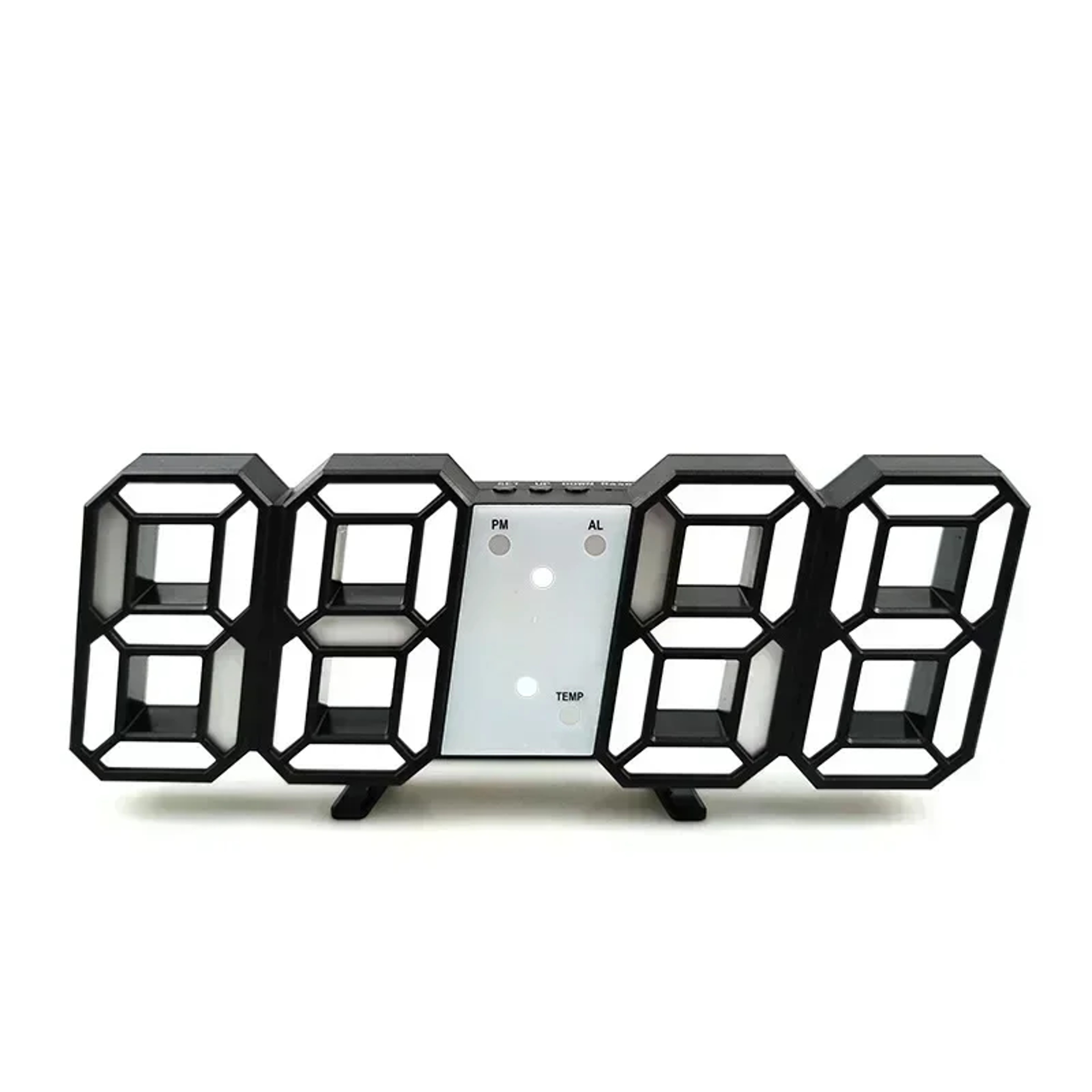 Modern LED Digital Wall Clock With Alarm  Desk Stand For Bedroom Office  Home Decor 10