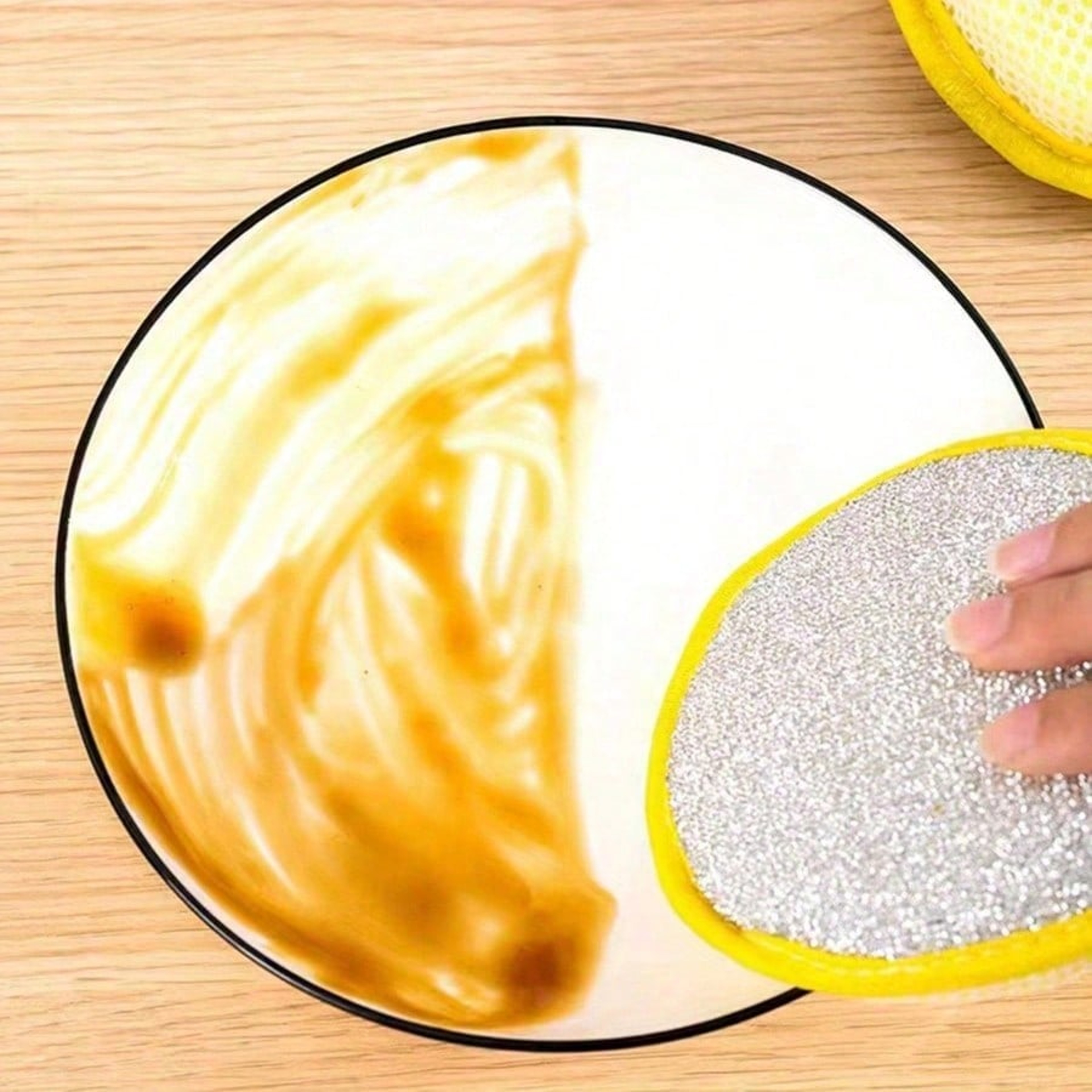 Reusable Kitchen Cleaning Sponge  Dish Washing Sponge Textured Scrub Cloth For Cookware Sinks  Stov 5