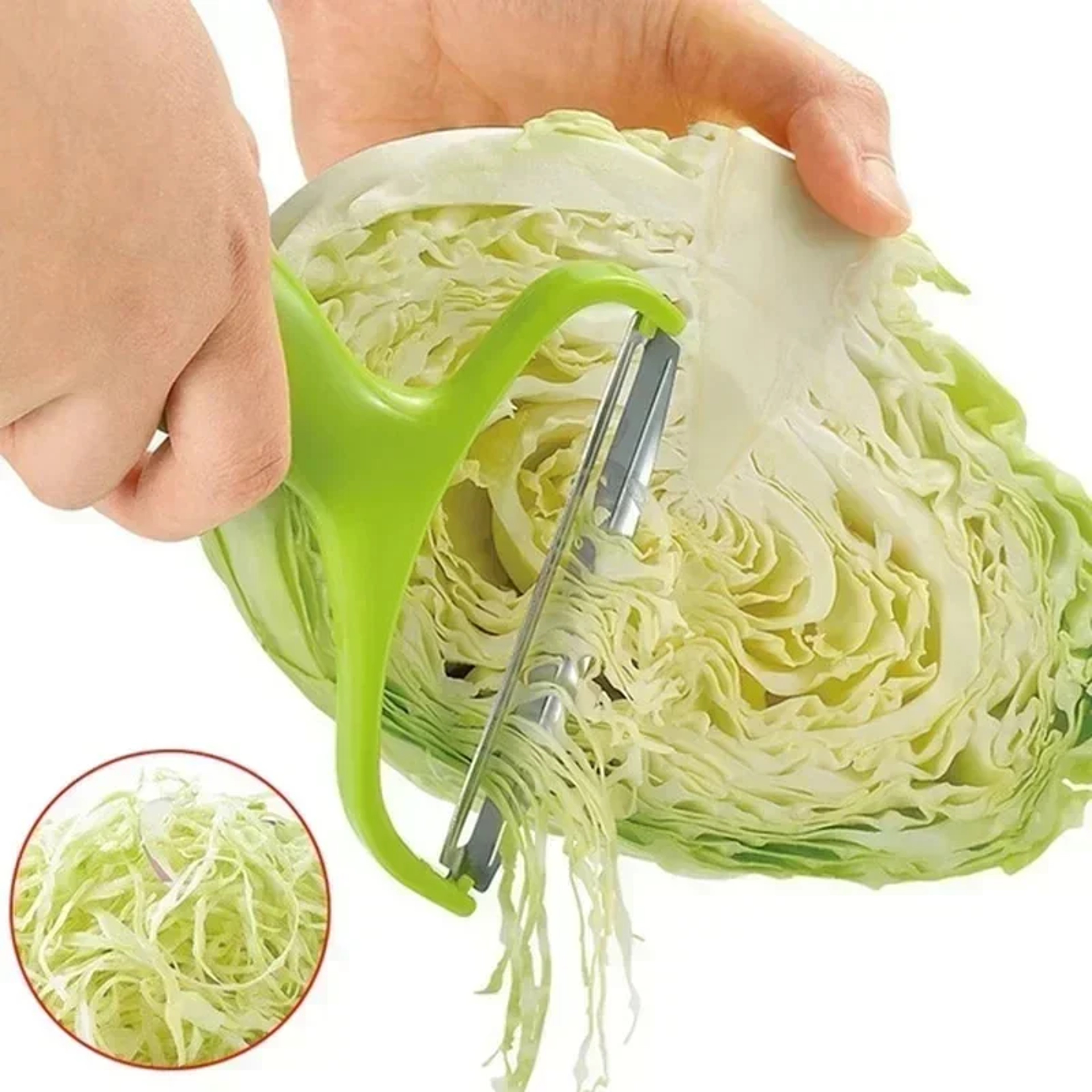 Stainless Steel Vegetable Peeler & Cabbage Shredder Wide Blade Potato Slicer – view 6