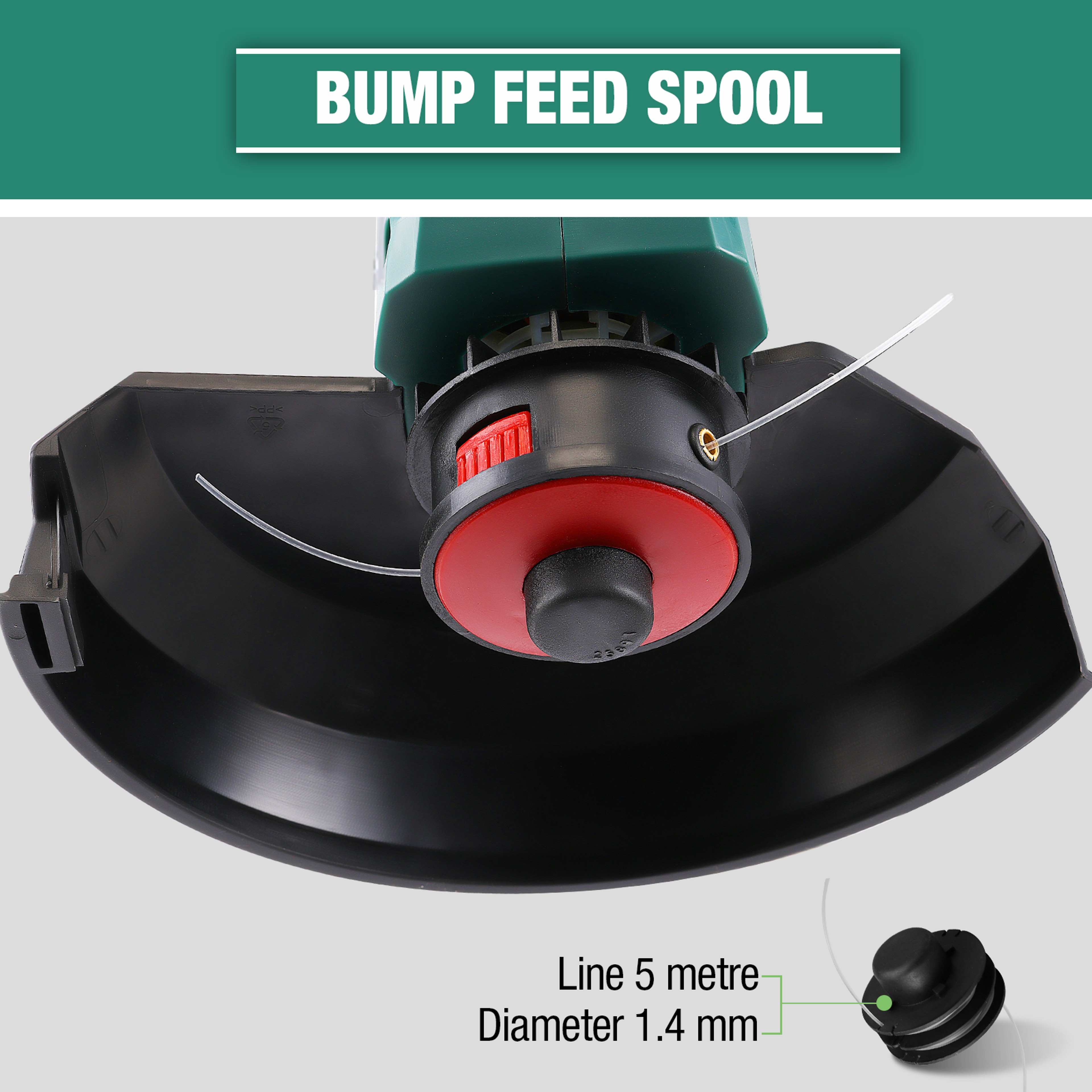Electric Grass Trimmer with Cutting Width and Automatic Line Feed – view 5