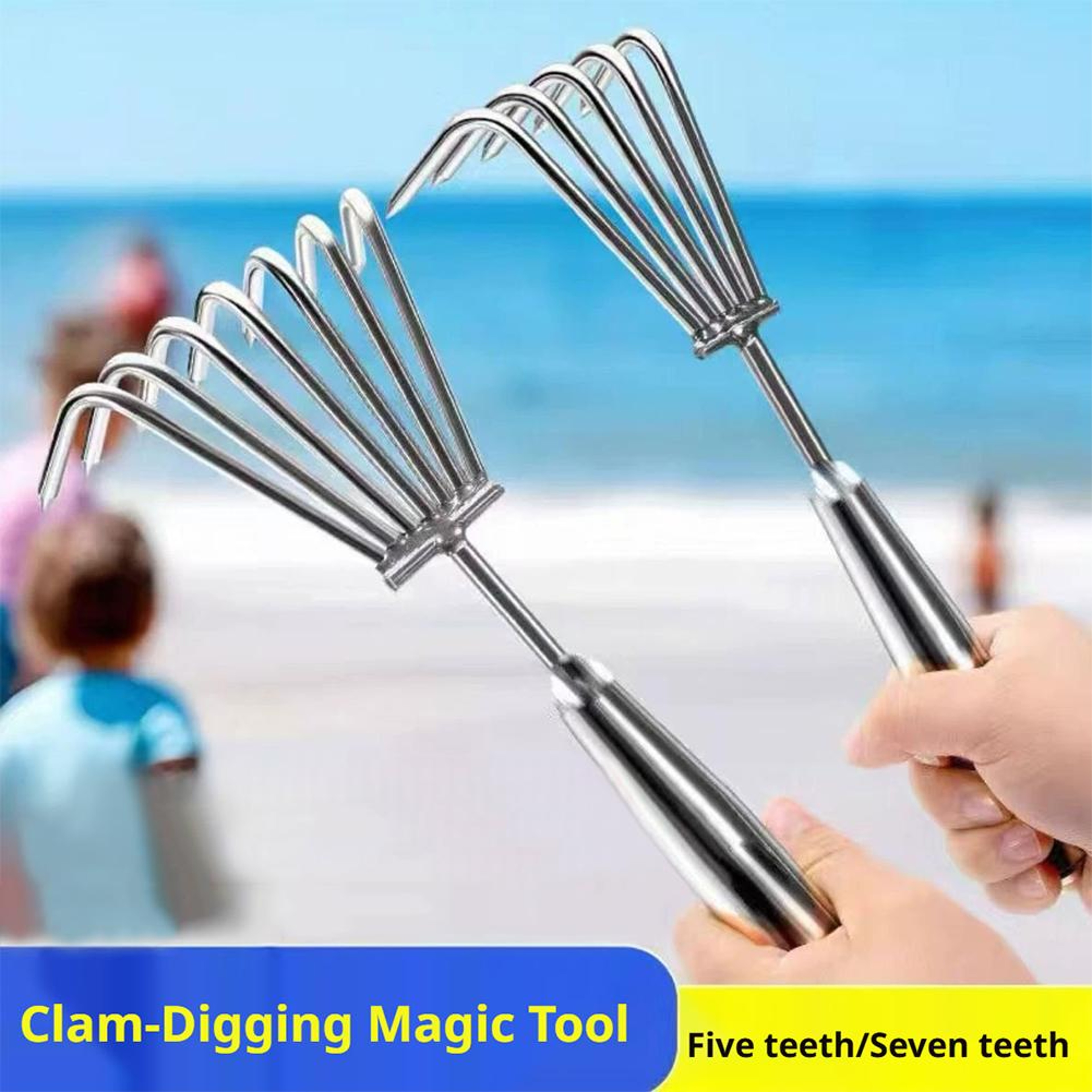 Stainless Steel Hand Rake Garden Cultivator For Soil Loosening 4