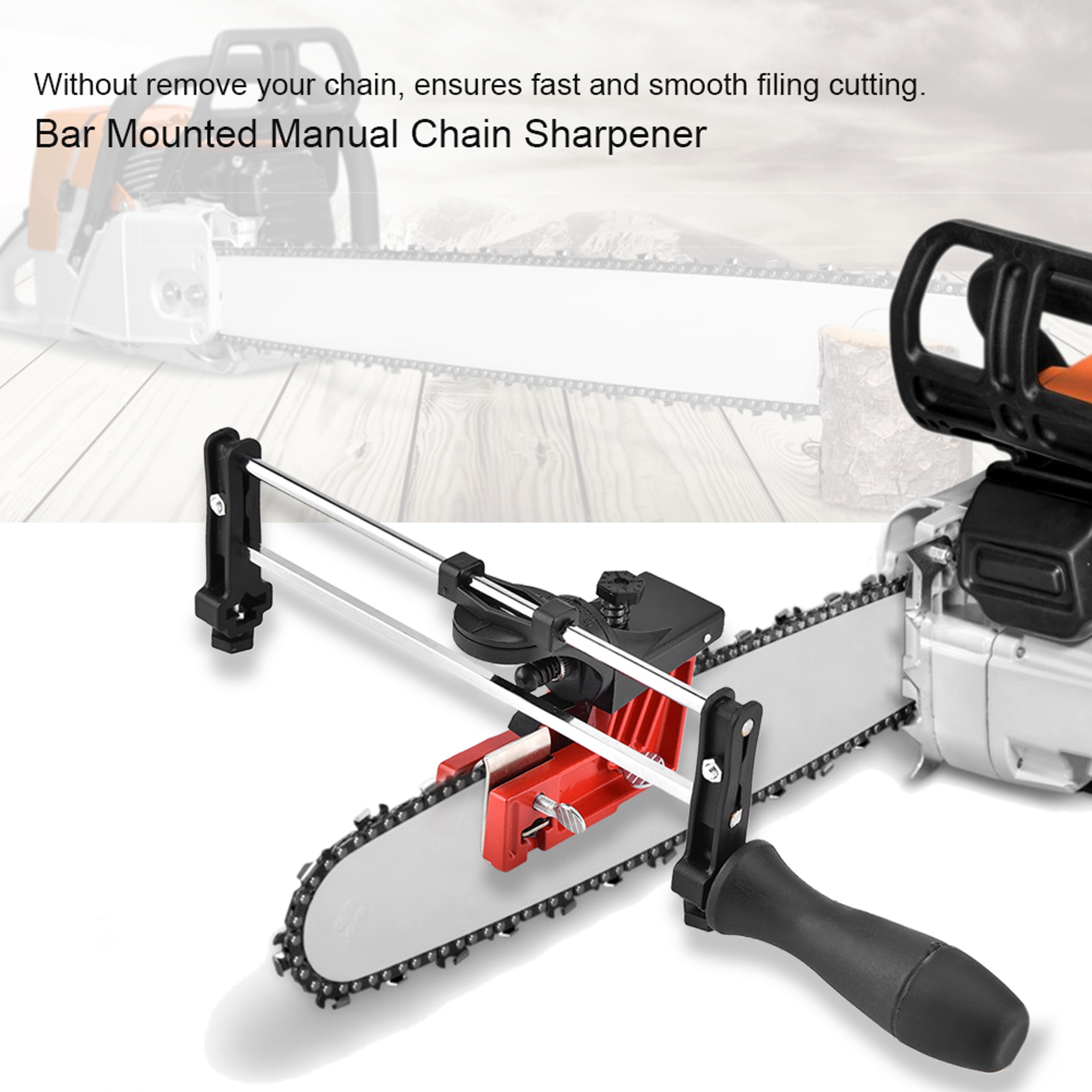 Precision Bar Mounted Chainsaw Sharpener And Filing Guide 3