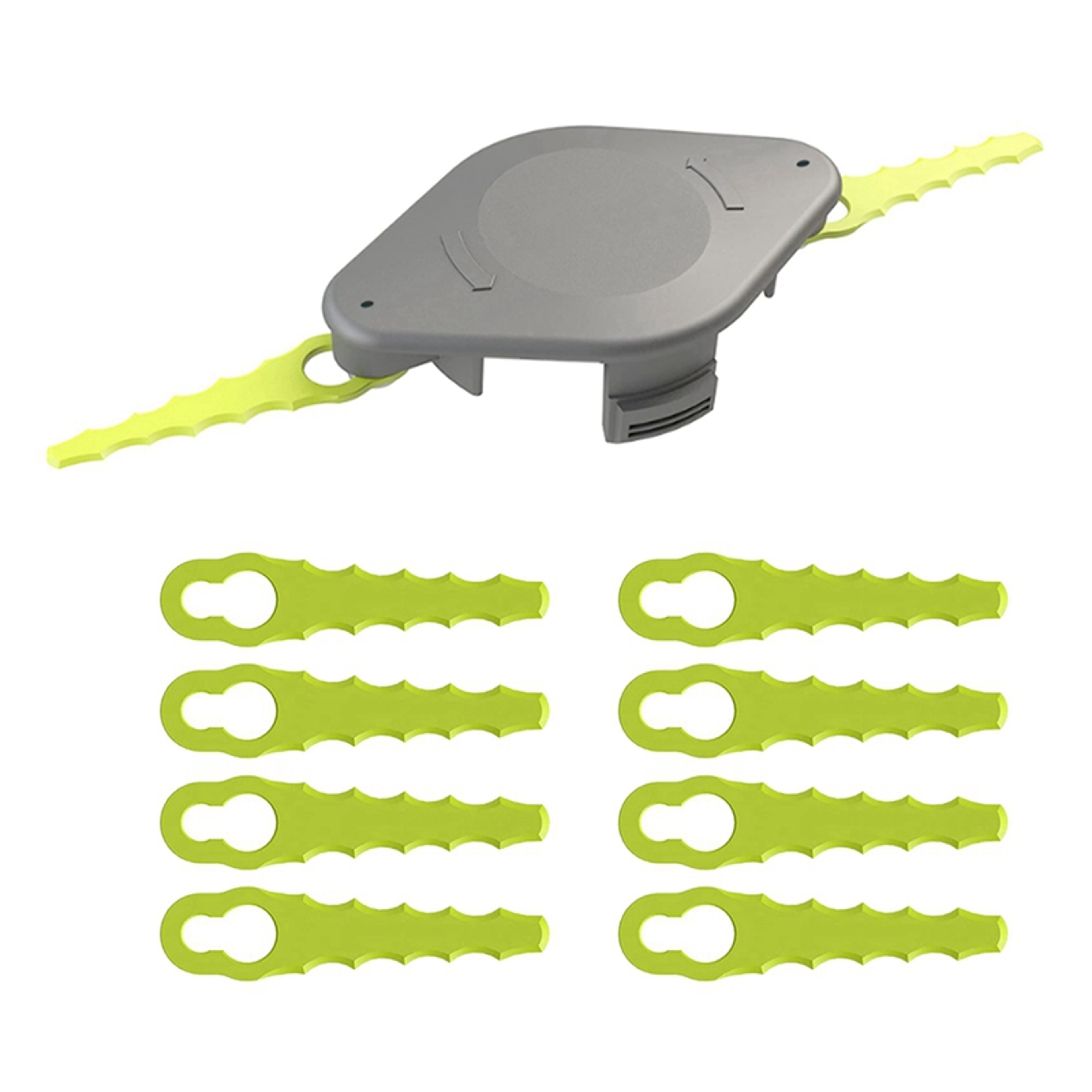 Plastic Blade Trimmer Head with Replacement Blades – view 1