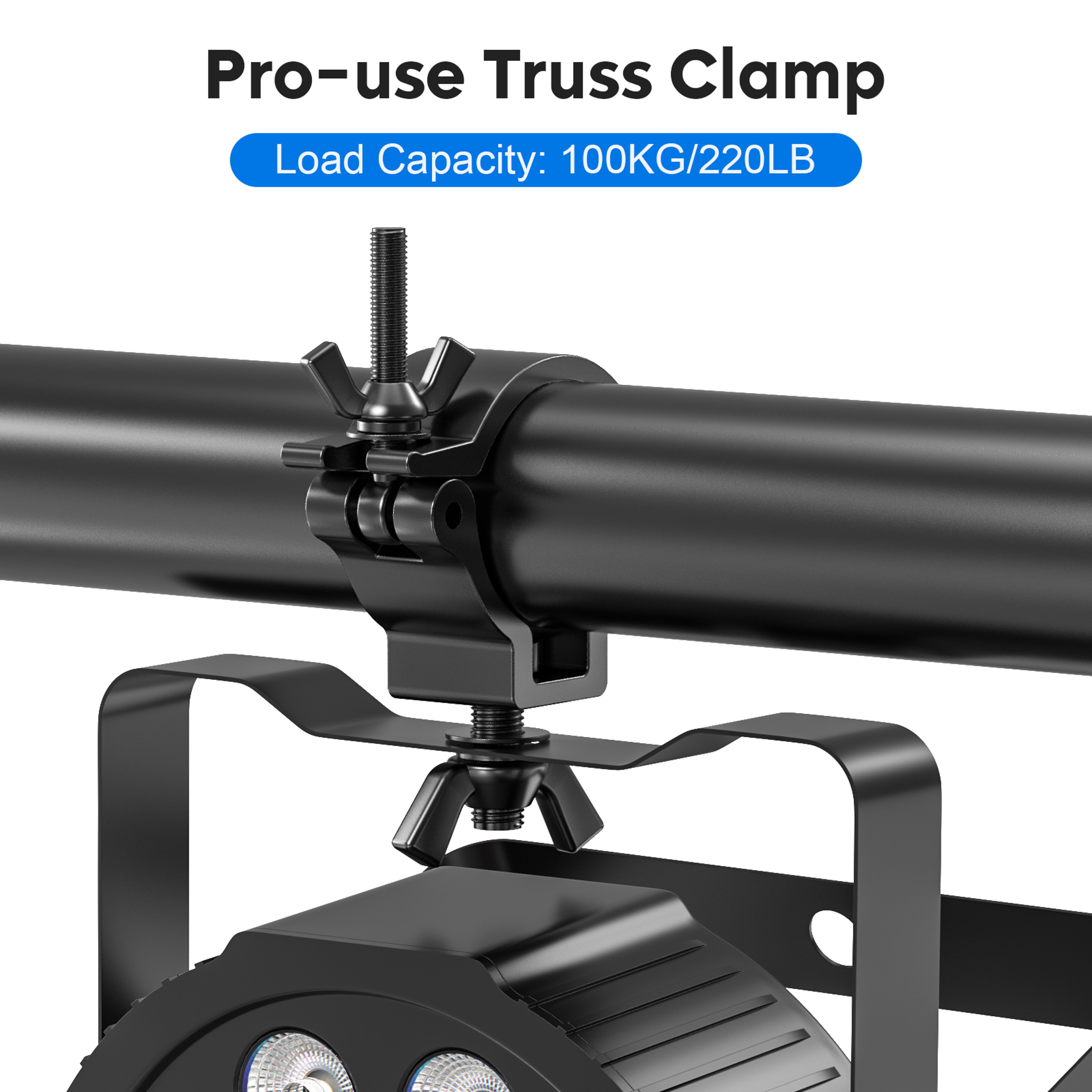 Piece Heavy Duty Stage Light Clamps Aluminum Alloy Truss Hooks for Moving Head Lights – view 2