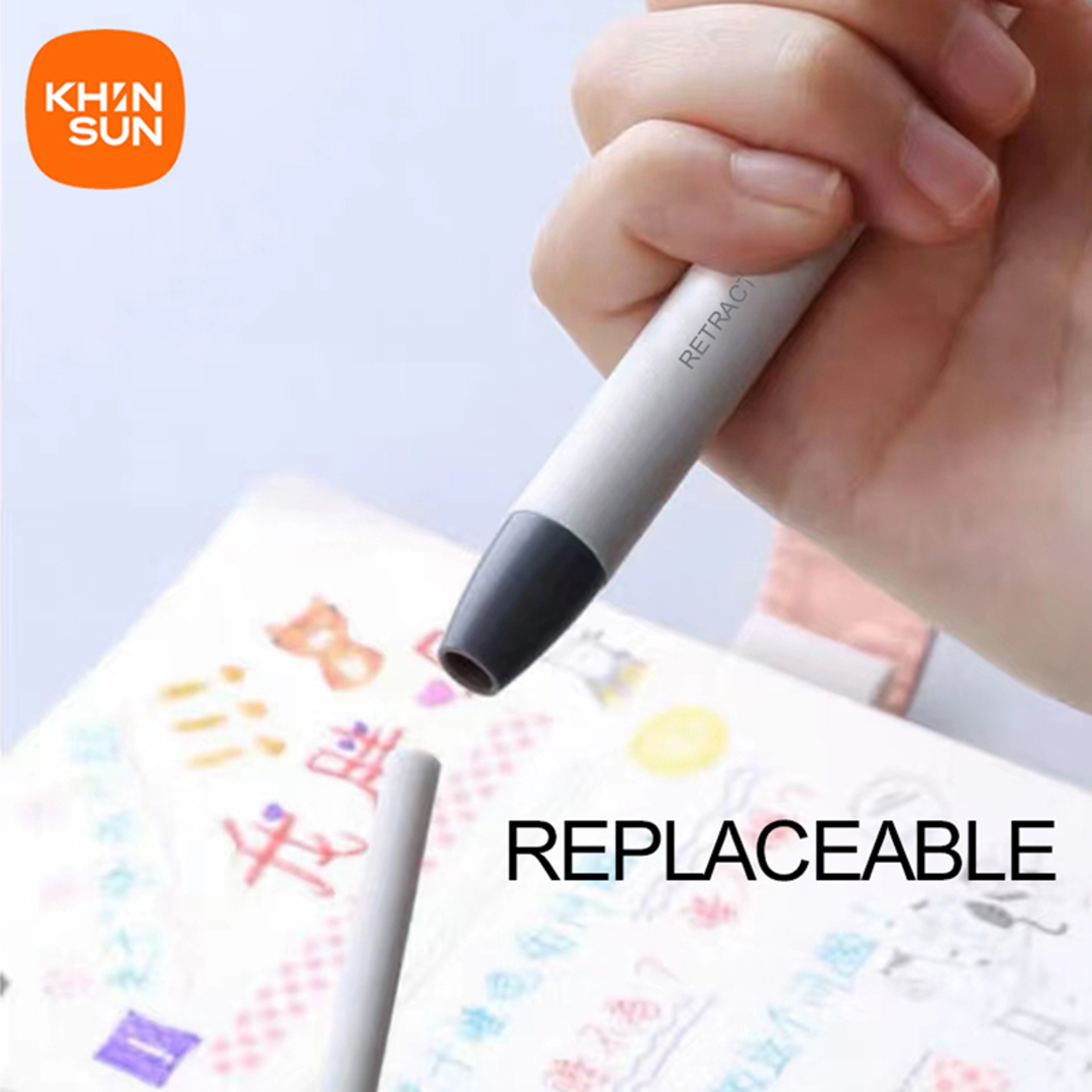 Retractable Eraser Pen Precision Pencil Eraser For Writing Drawing And Sketching 3