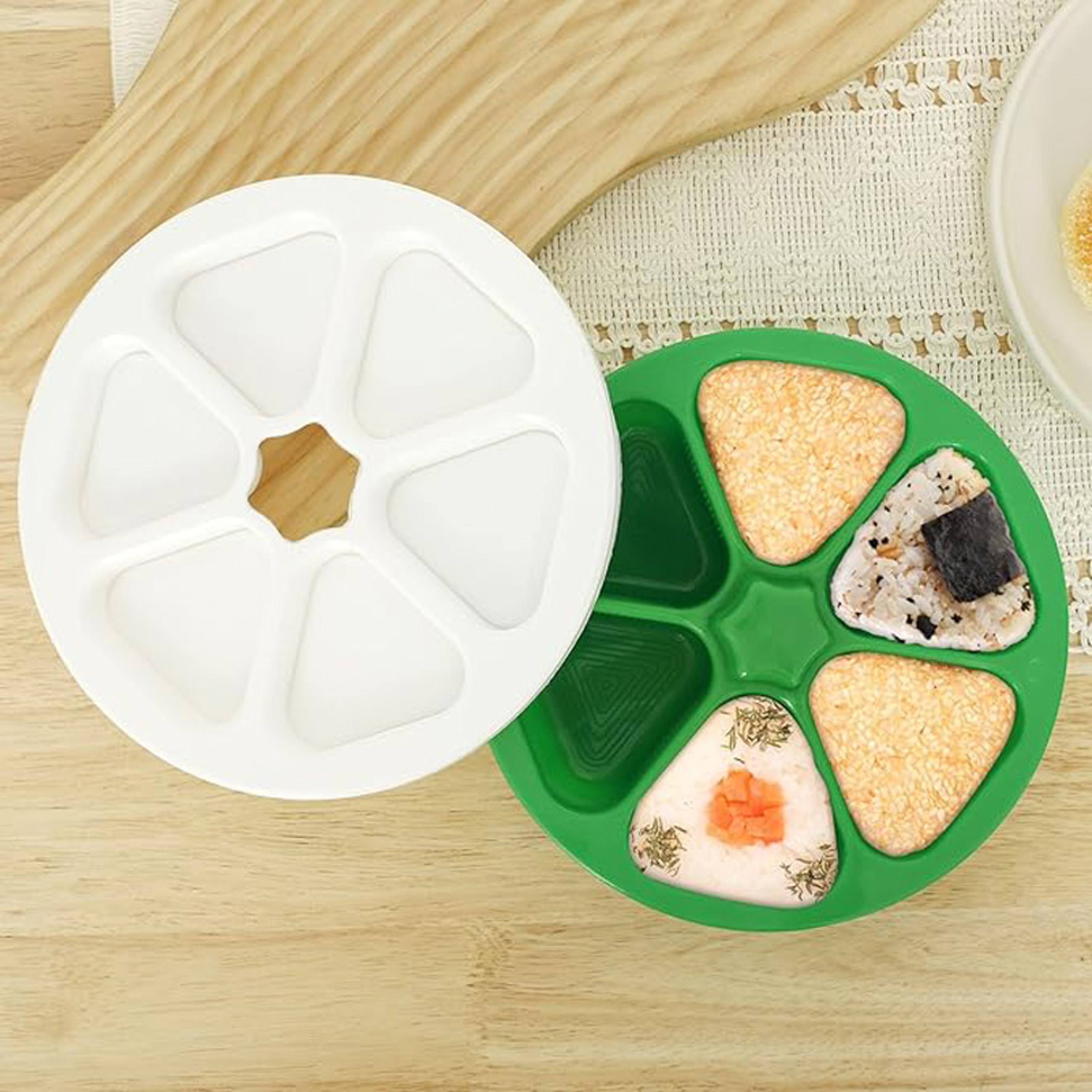 Onigiri Mold Triangle  Sushi Maker Rice Ball Press 3