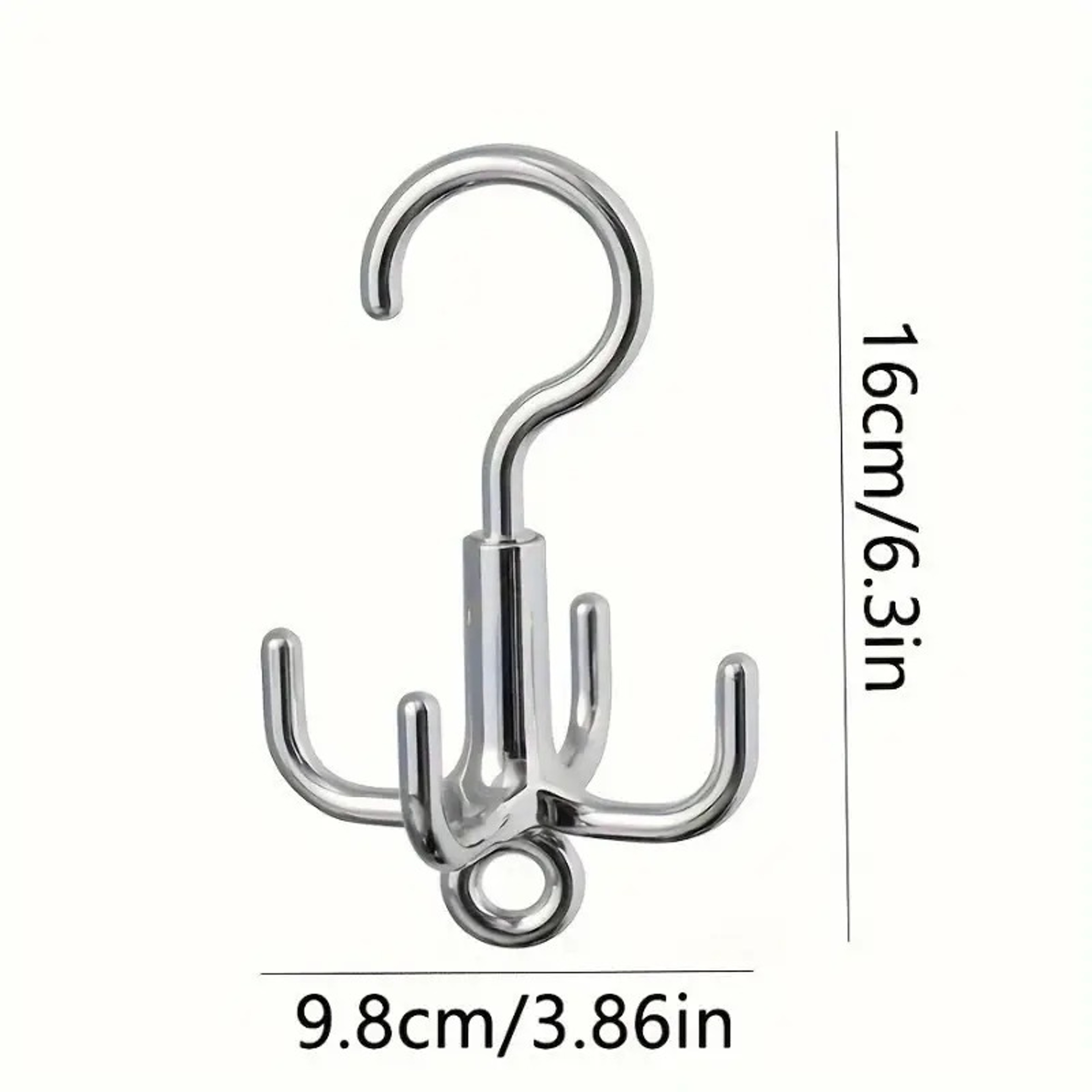 Rotating Clothes Hook Space Saving Belt Organizer Scarf Hanger – view 2