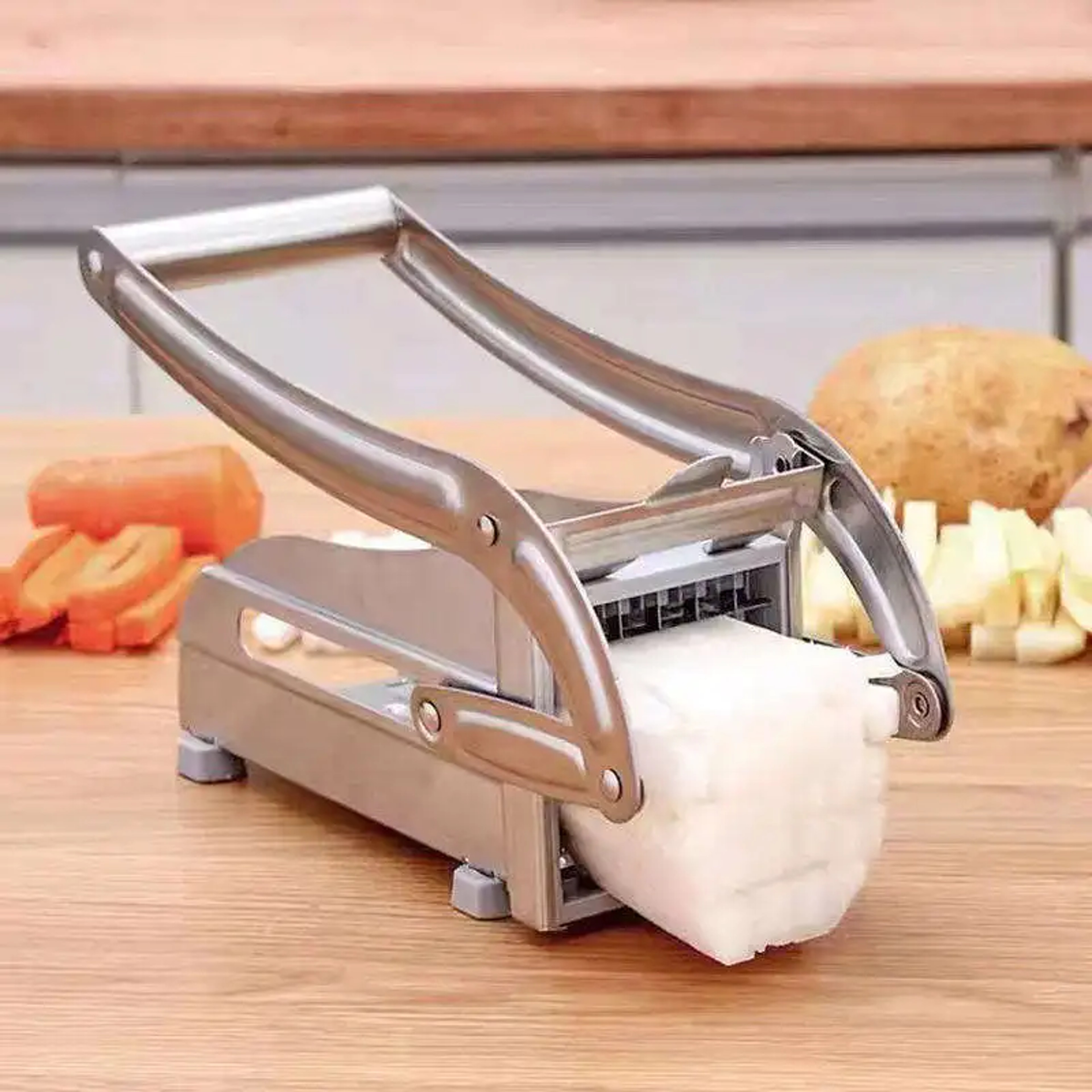 Stainless Steel French Fry Cutter Potato Slicer Vegetable Chopper 6