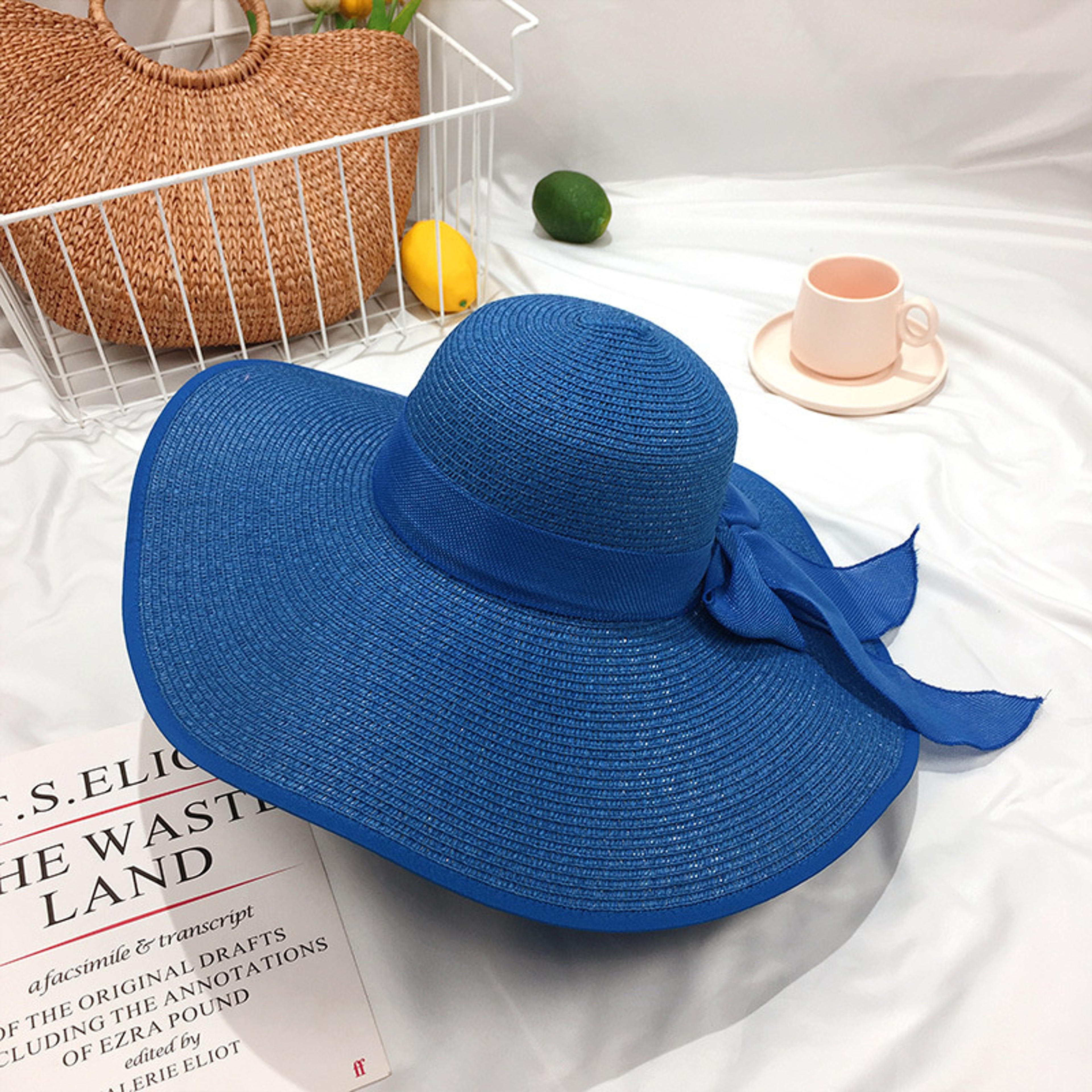 Women's Wide Brim Straw Sun Hat Foldable Beach Hat for Summer Travel – view 25