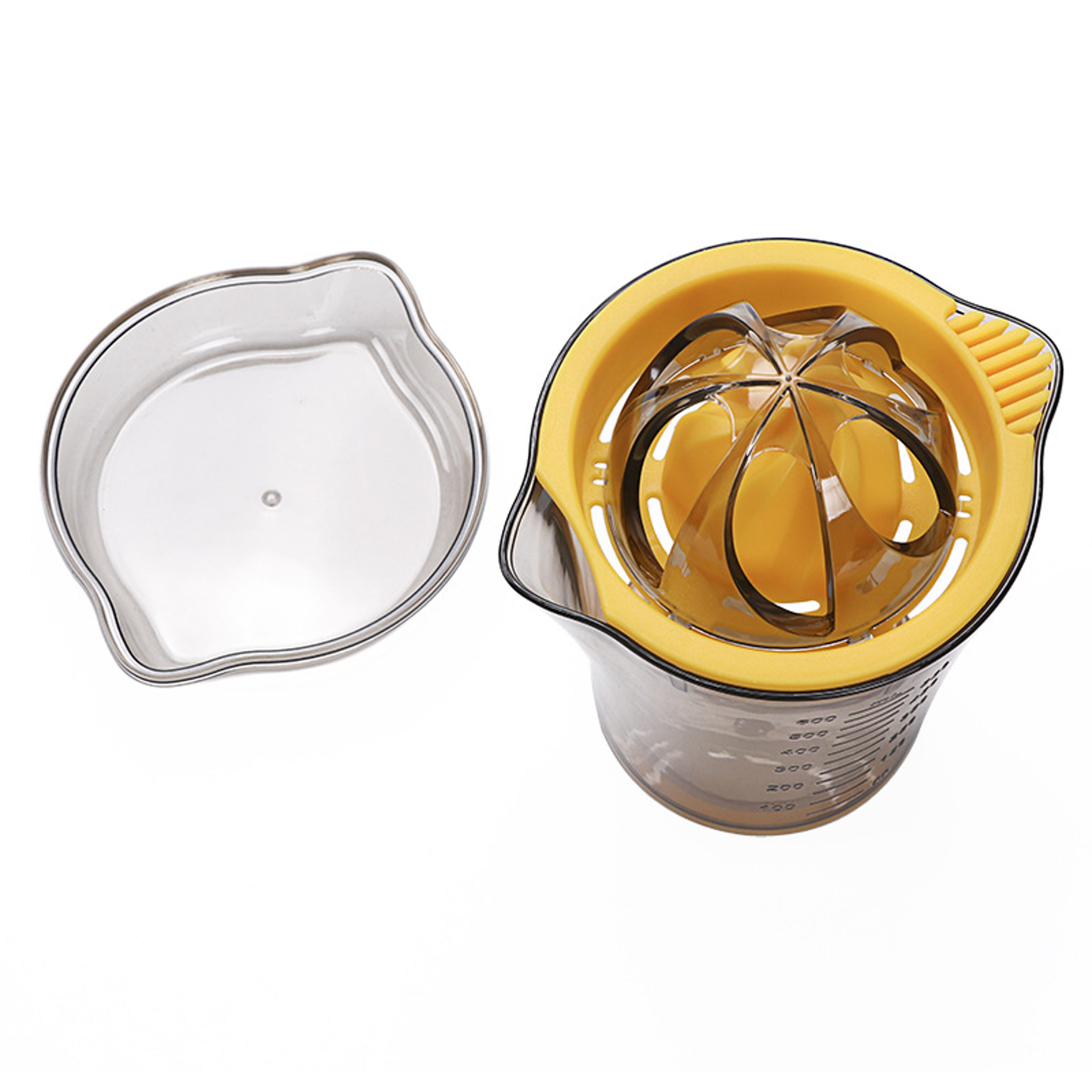 Portable Stainless Steel Lemon Squeezer Manual Citrus Juicer With Bowl 4