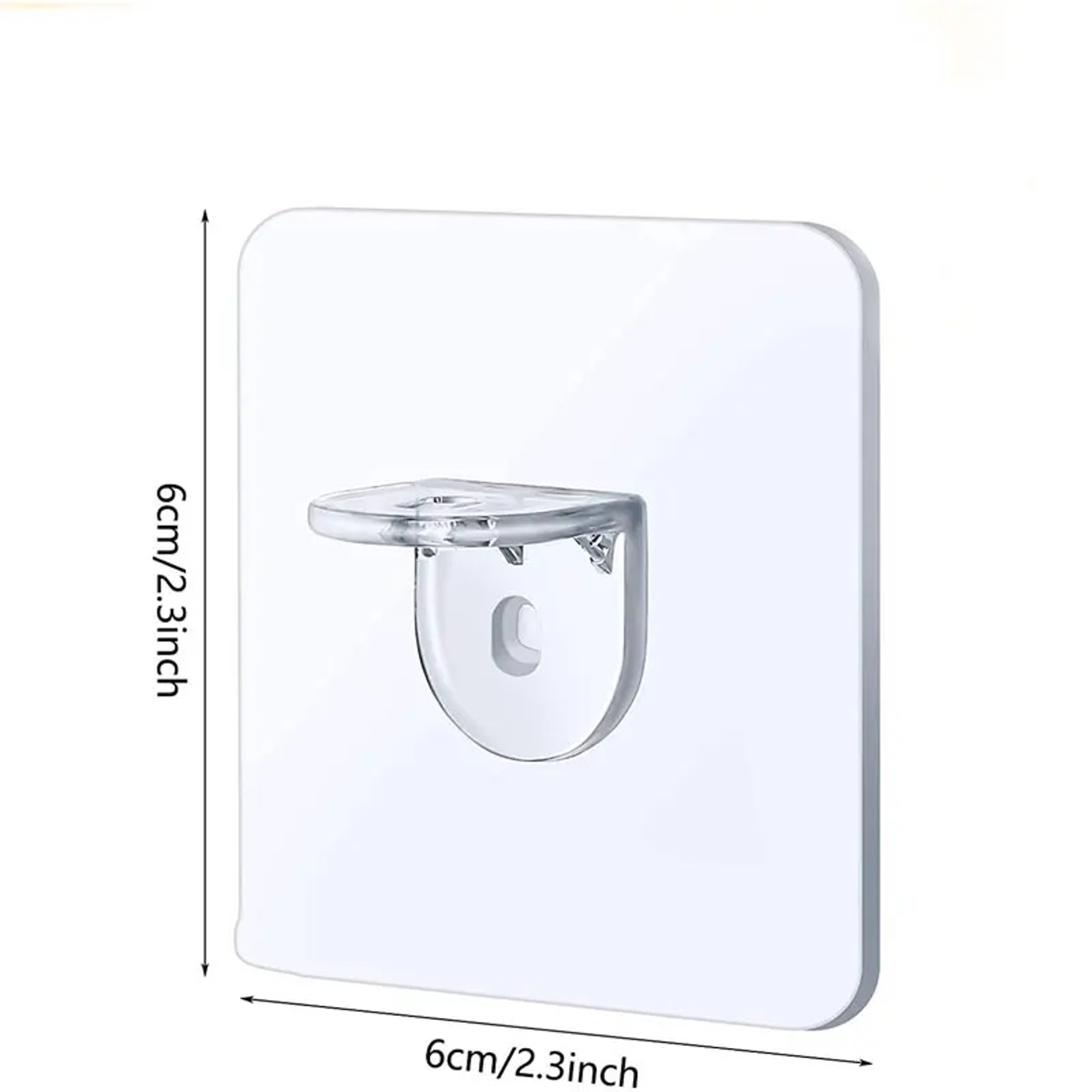 Adhesive Wardrobe Divider Brackets Anti Slip Cabinet Shelf Supports 4