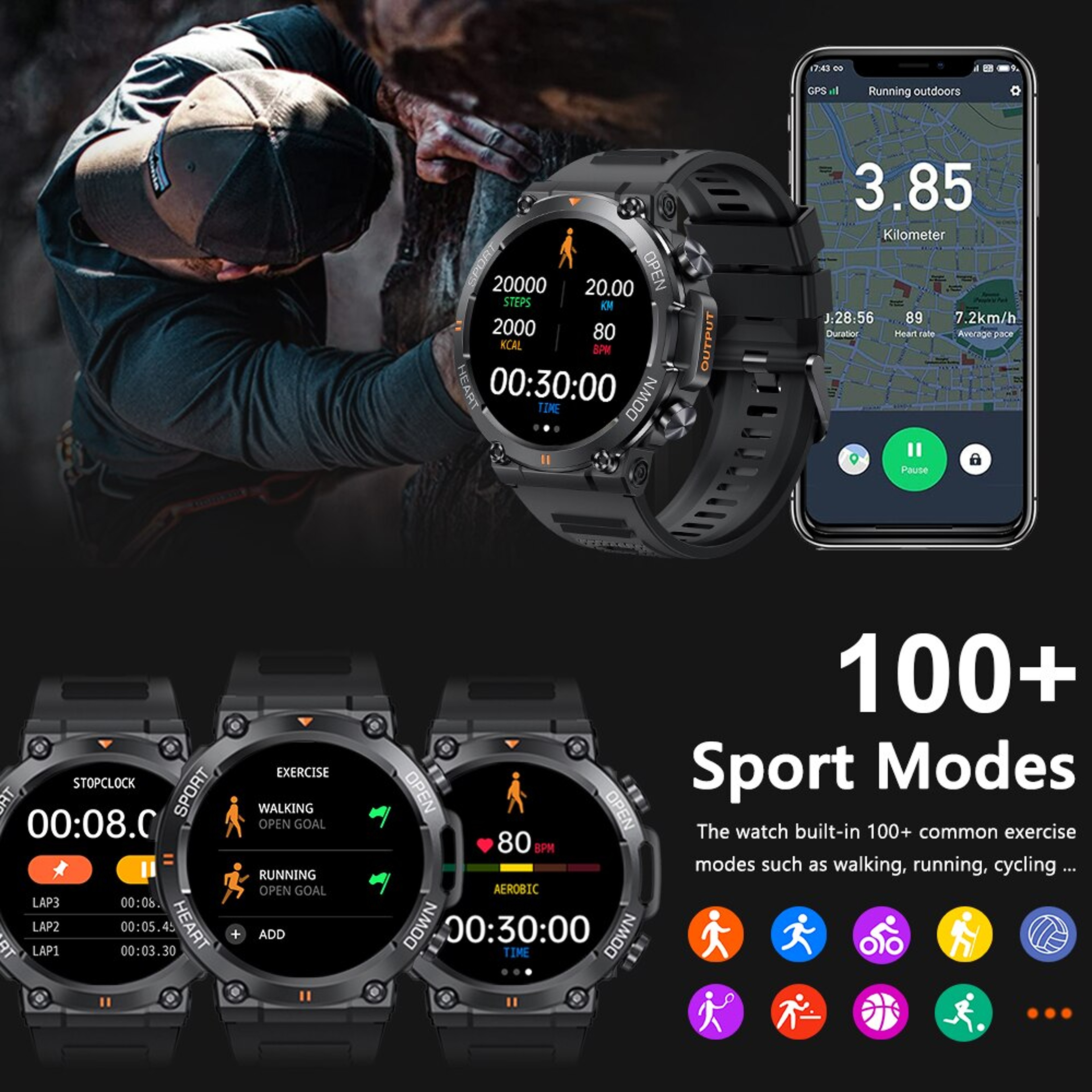 Bluetooth Calling Smartwatch with HD Display and Fitness Tracking – view 4