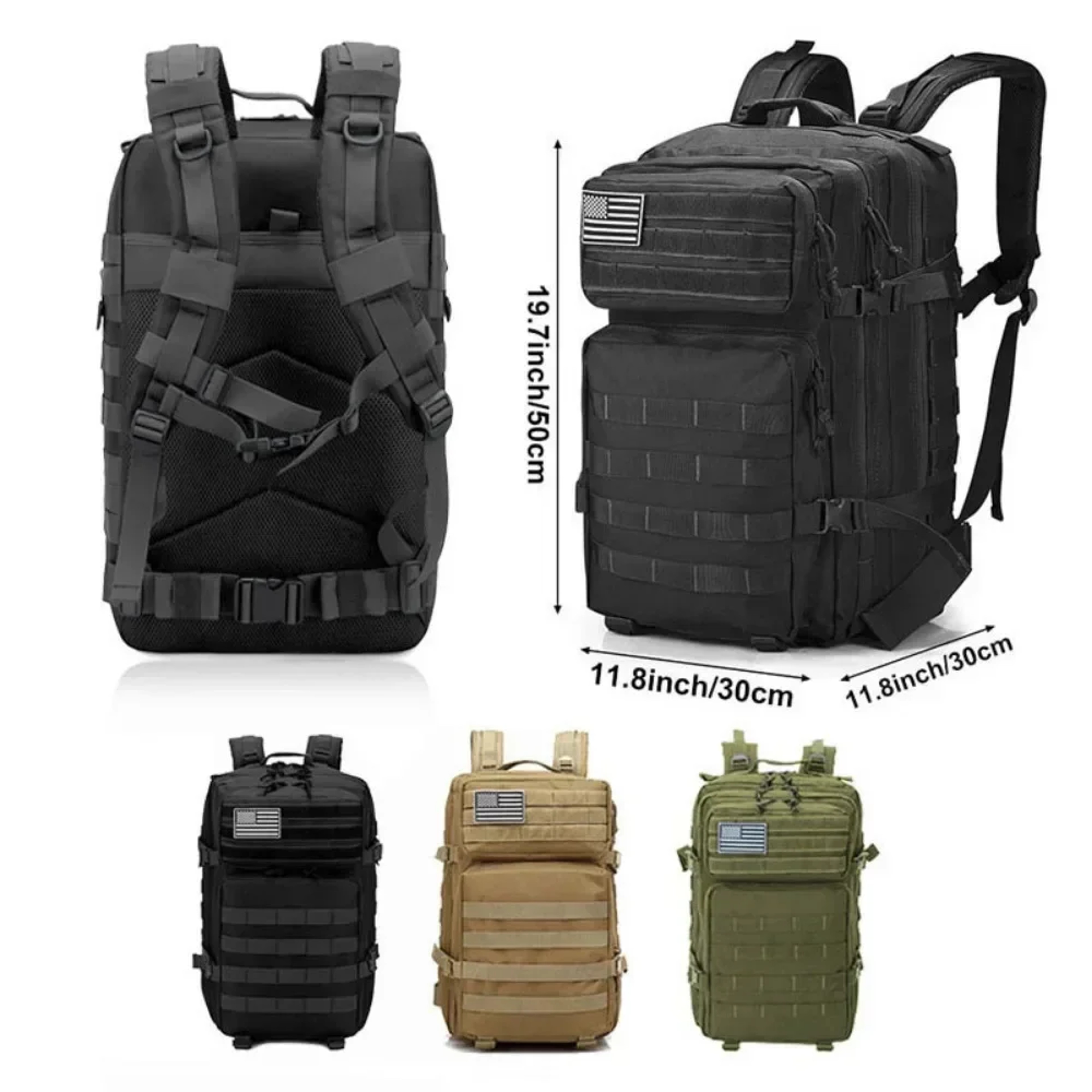 Waterproof Tactical Backpack for Hiking Camping and Outdoor Travel – view 3
