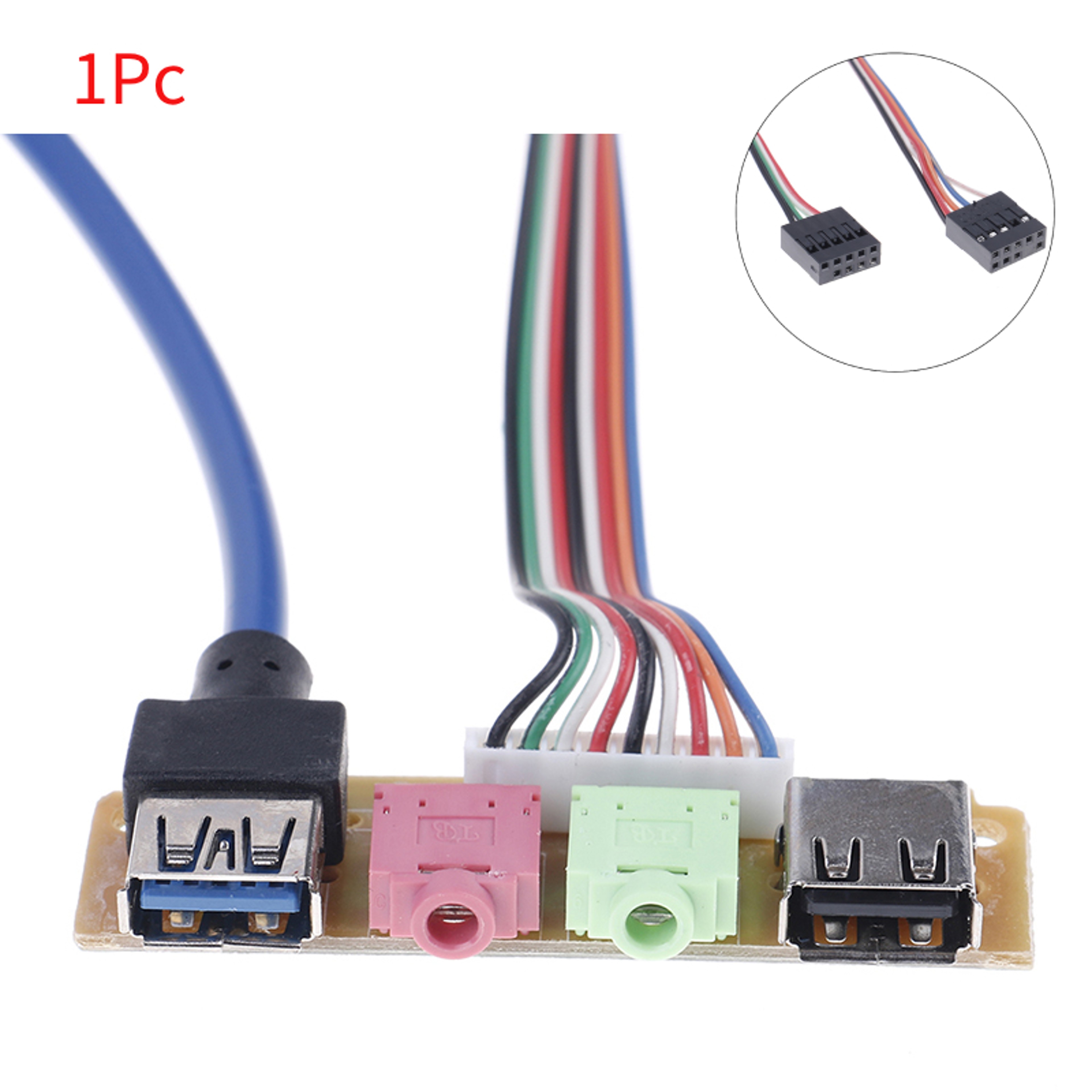 USB 2.0 and USB 3.0 PC Case Front Panel Audio Replacement Cable 27.6 Inch – view 1