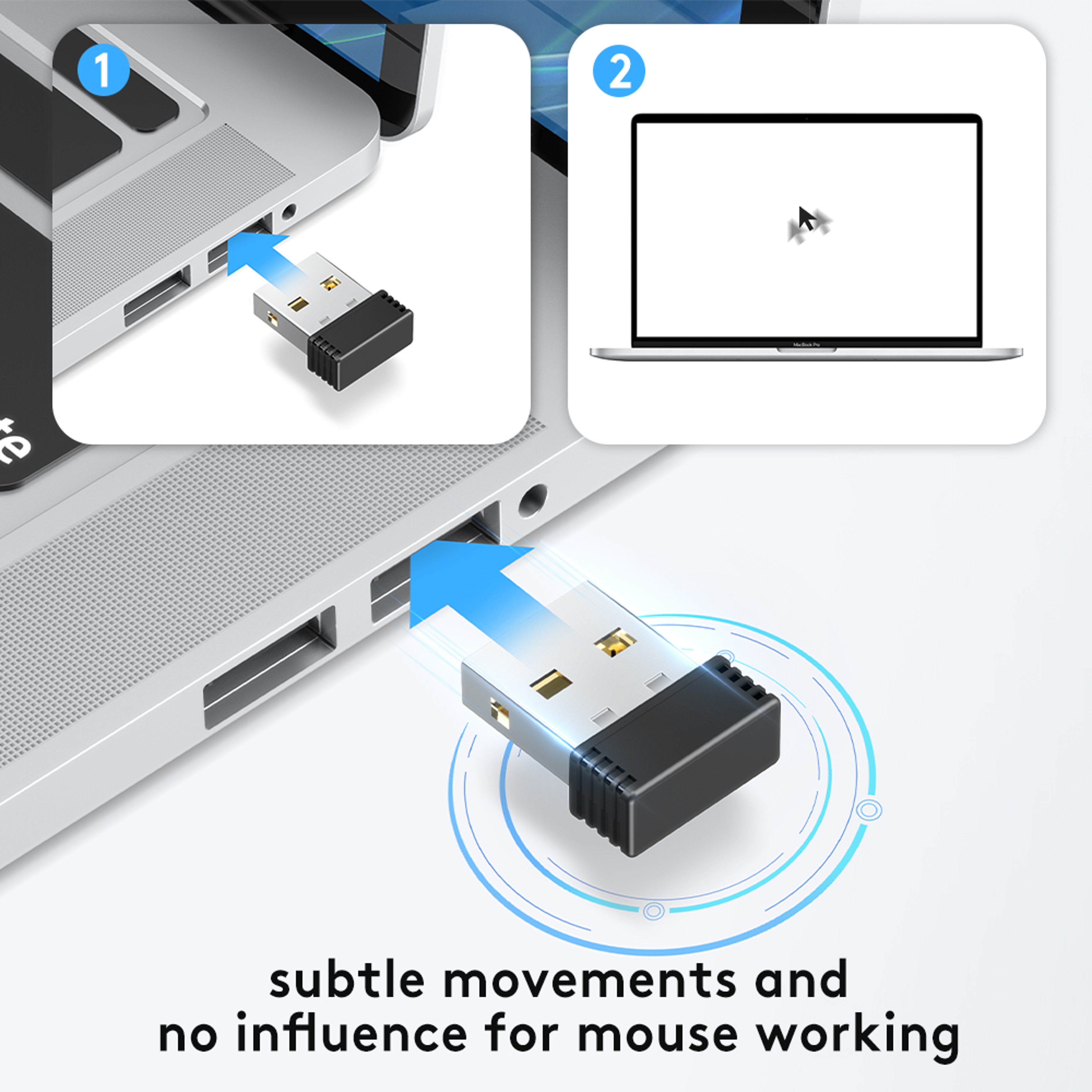 USB Mouse Jiggler Wireless Automatic Mouse Mover For Keeping Computers Awake 3