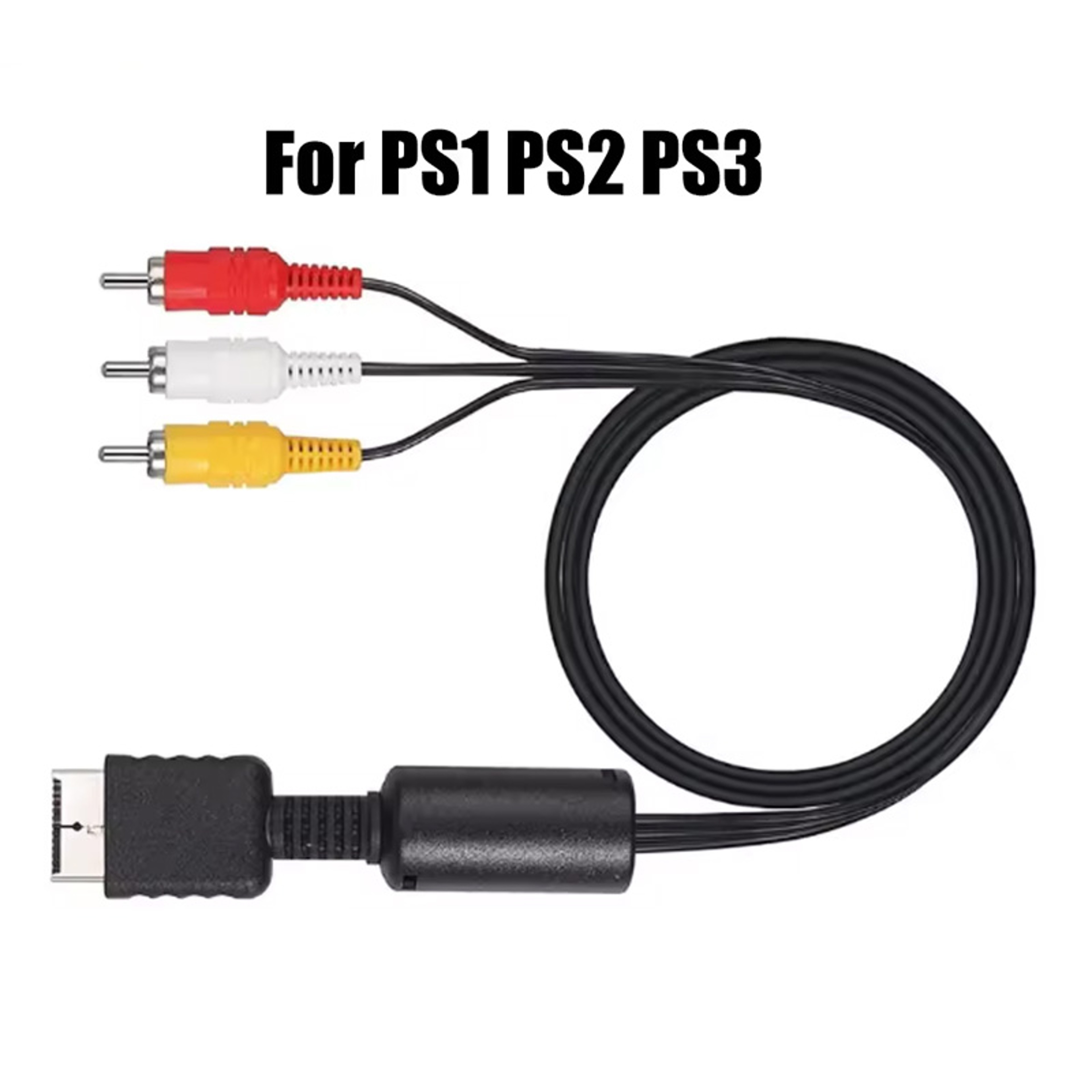 6 ft AV Cable for PS1 PS2 PS3 PlayStation Consoles with RCA Audio Video Connectors – view 2