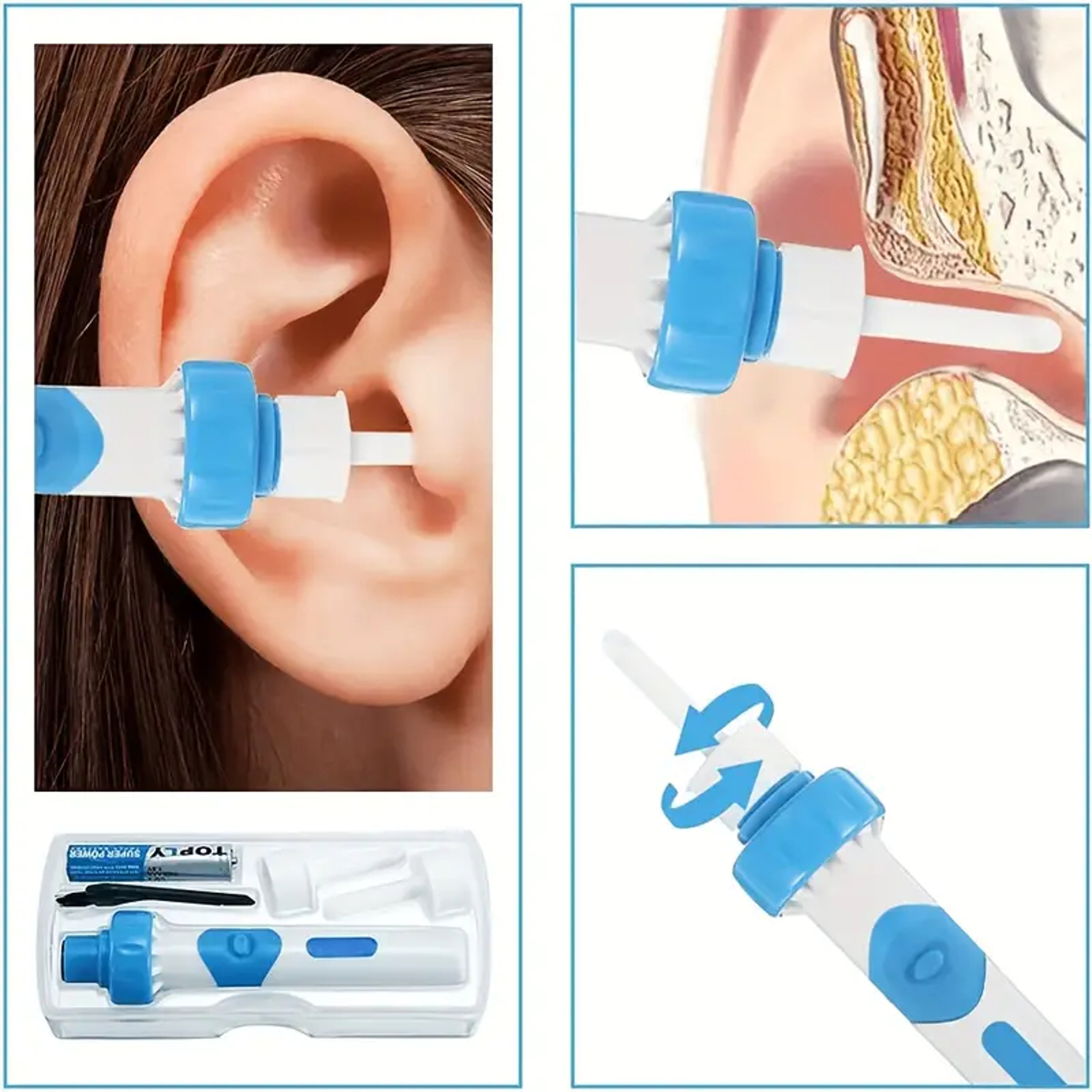 Portable Electric Earwax Removal Kit with Automatic Vacuum Suction – view 1