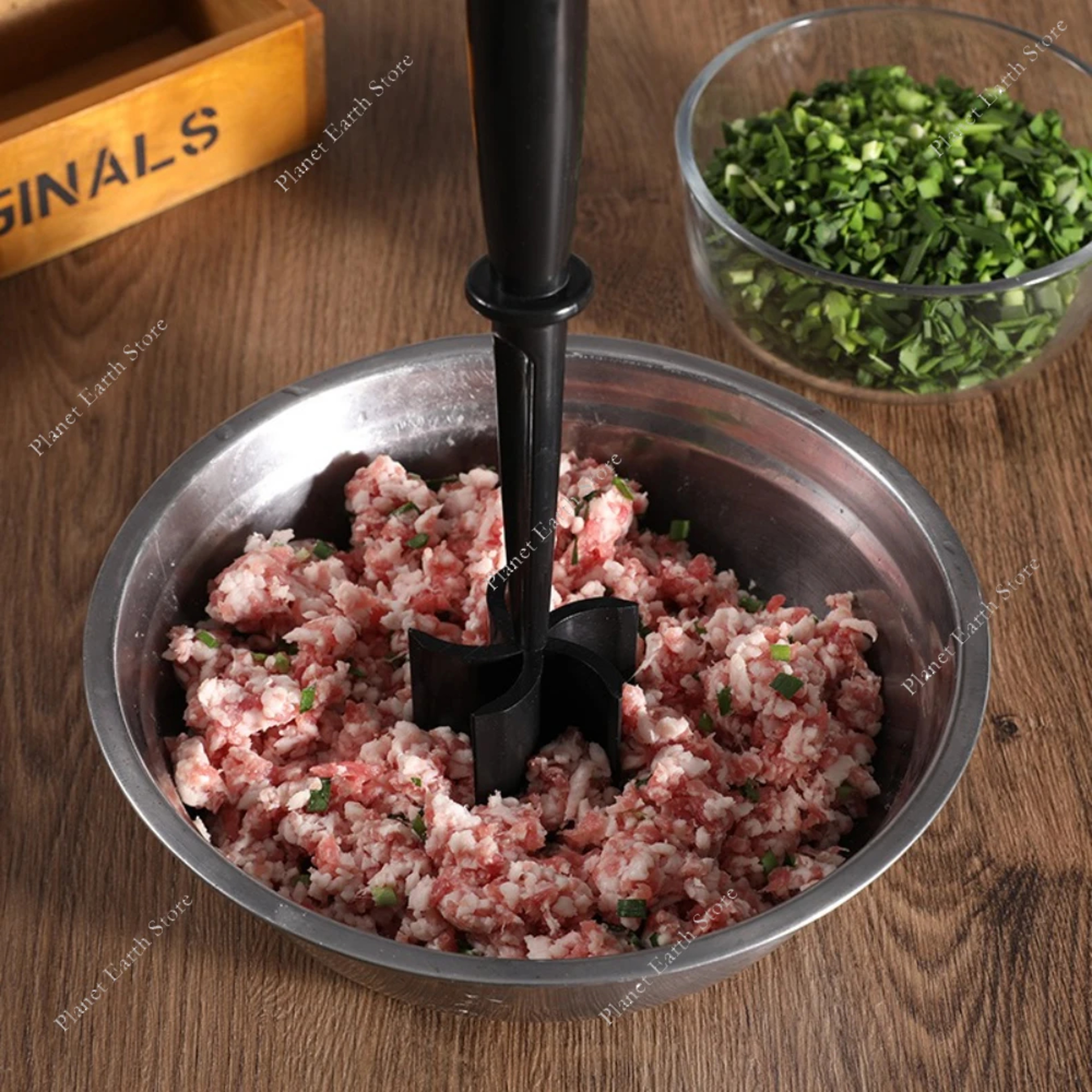 Ground Beef Meat Chopper and Multifunctional Potato Masher Kitchen Tool – view 6
