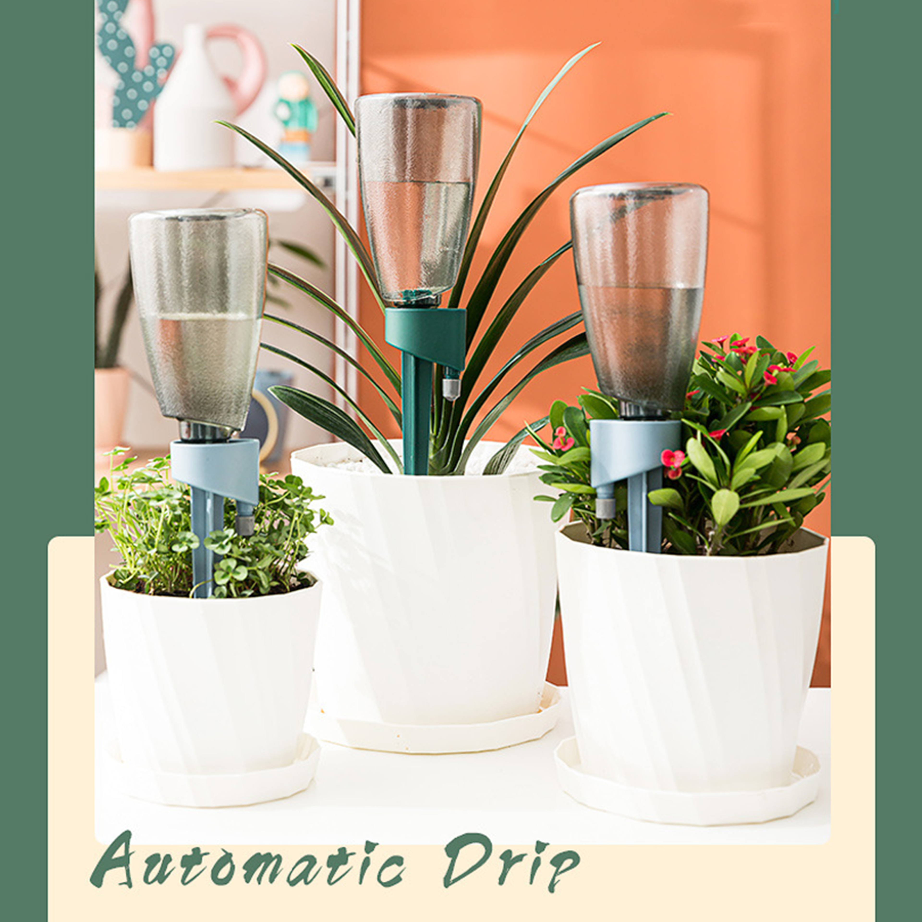 Automatic Plant Watering Device with Adjustable Drip Speed and 800mL Capacity – view 2