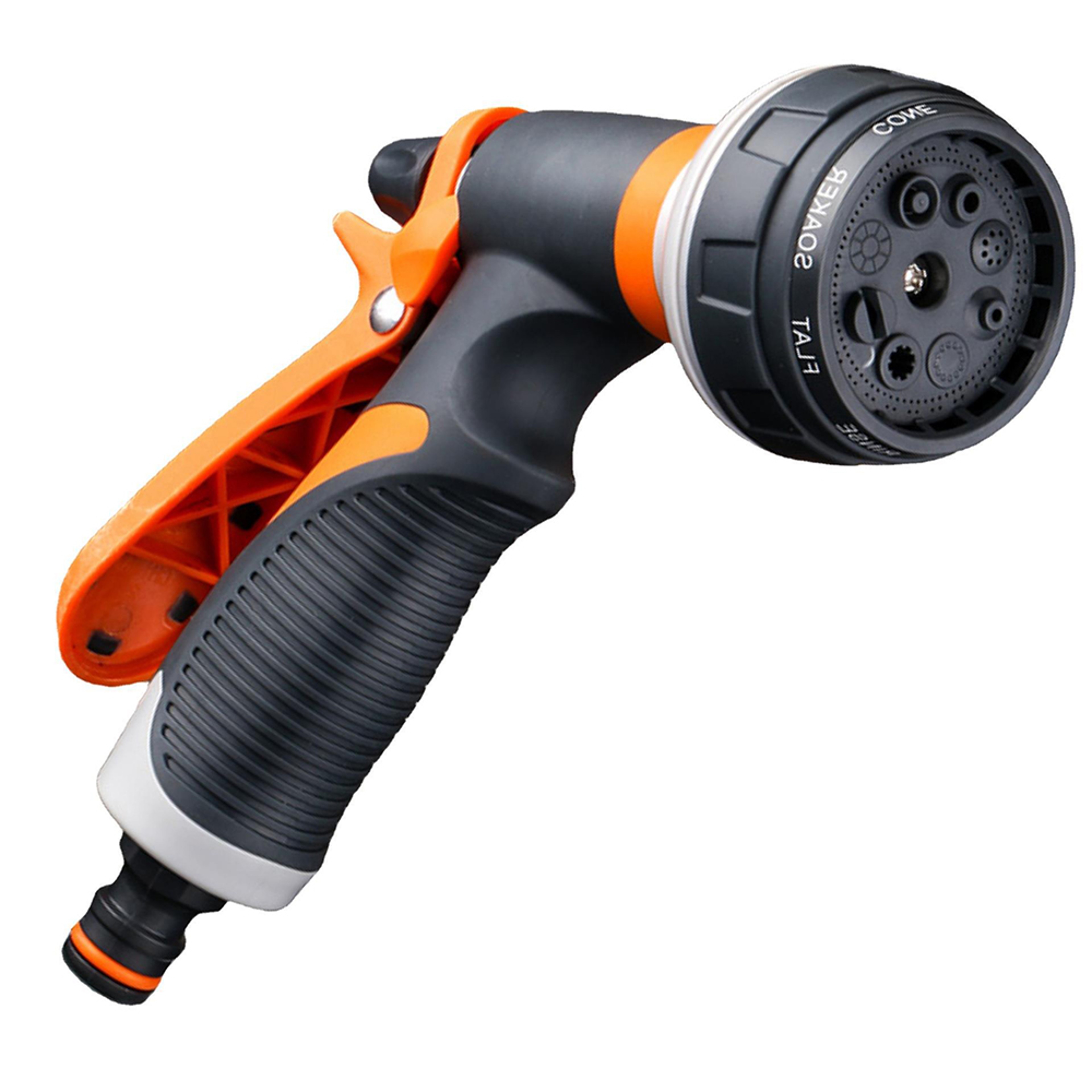 Mode Garden Hose Spray Nozzle With Adjustable Water Flow And Soft Grip 1