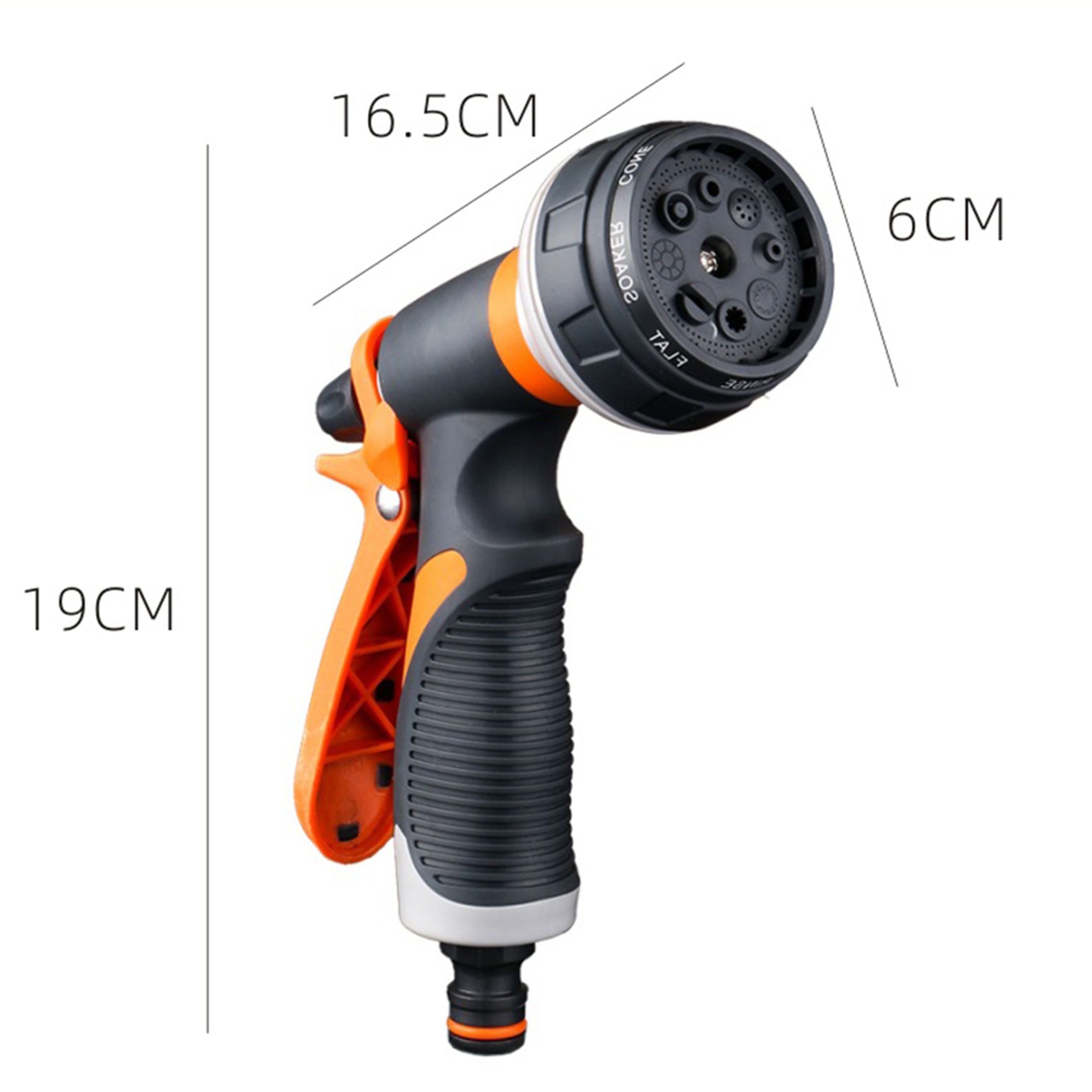 Mode Garden Hose Spray Nozzle With Adjustable Water Flow And Soft Grip 5