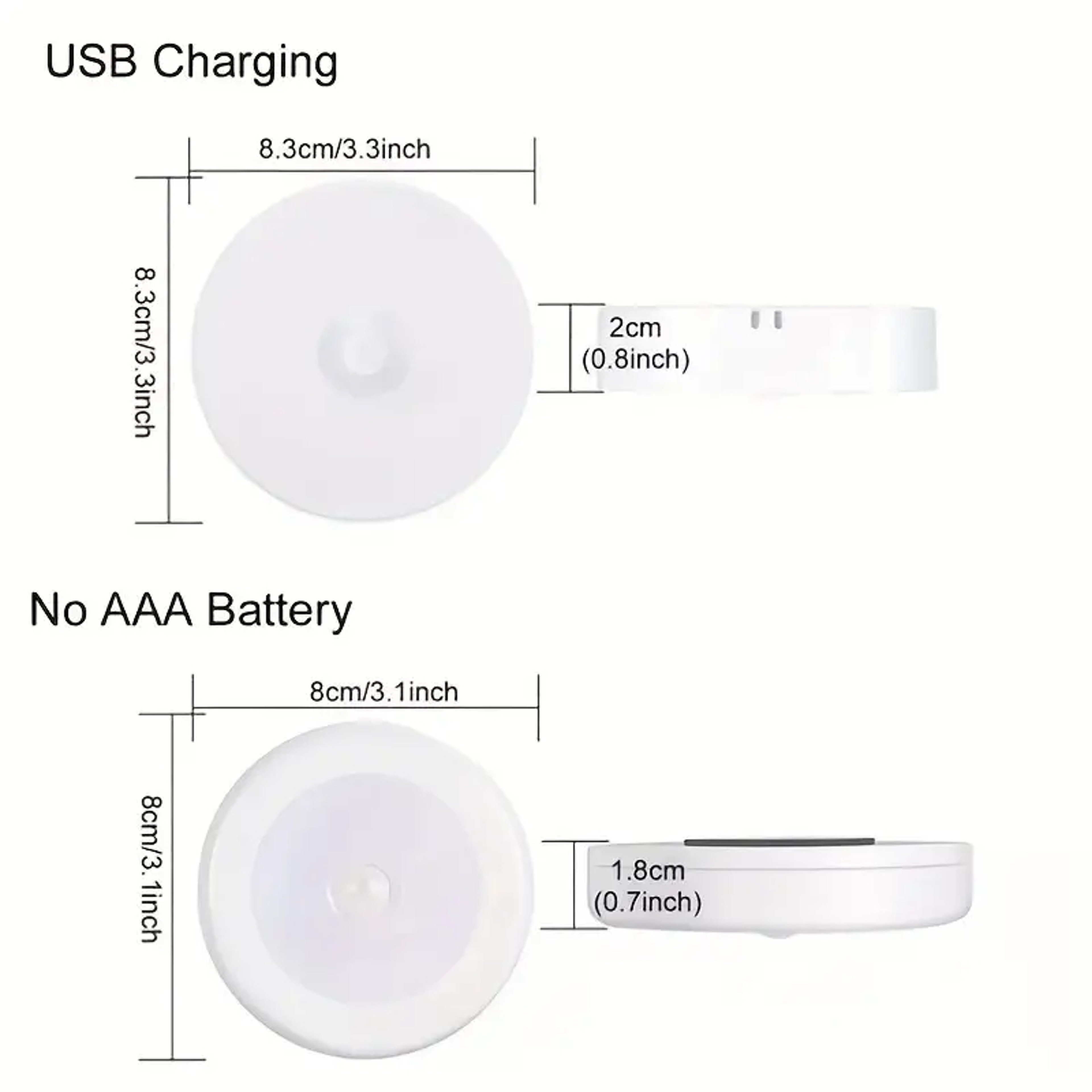 Motion Sensor Night Light ireless Rechargeable LED Lamp for Stairs and Closets – view 3