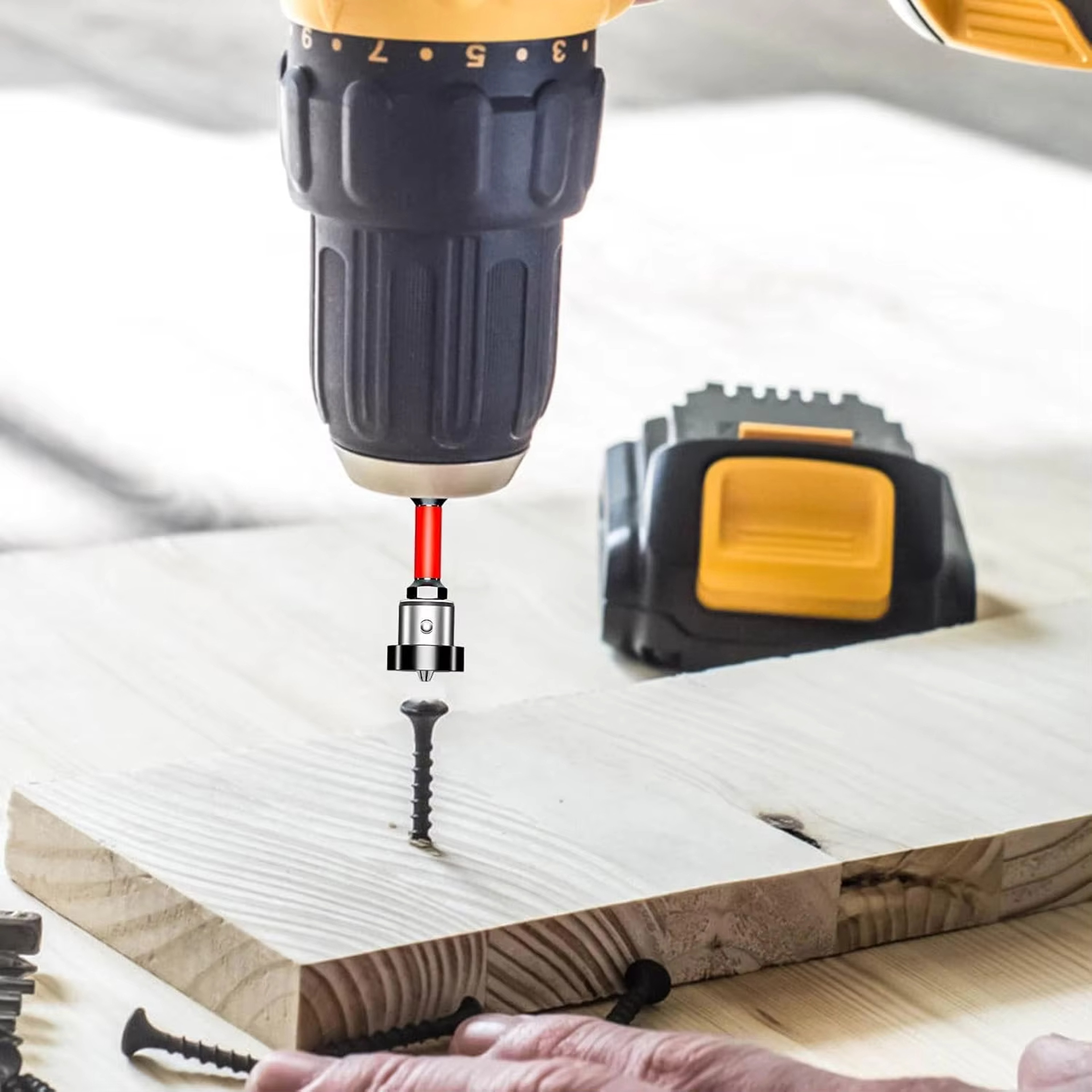 Magnetic Drywall Screwdriver Bit With S2 Alloy Steel Positioning Head 5