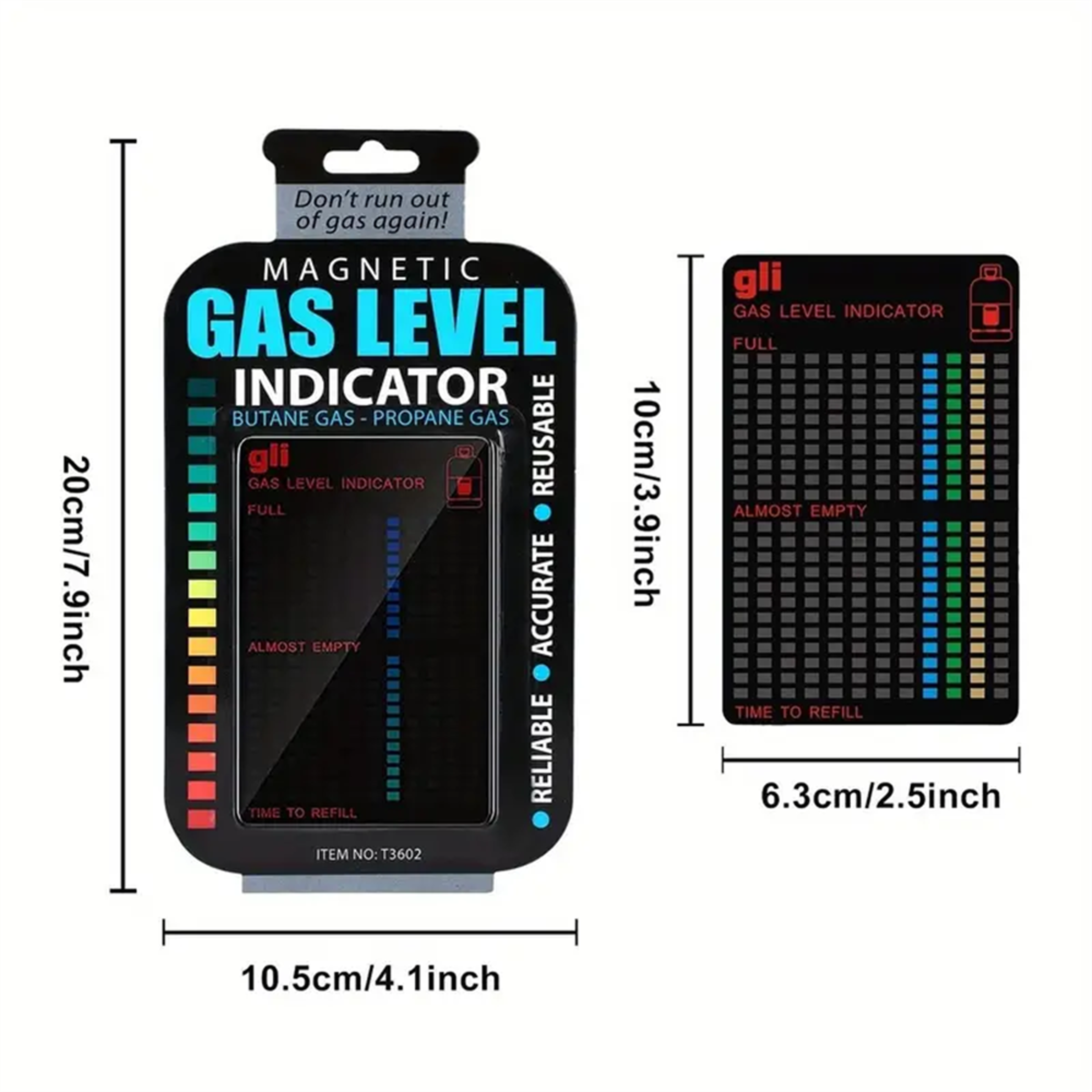 Adhesive Propane Butane LPG Gas Tank Level Indicator – view 4
