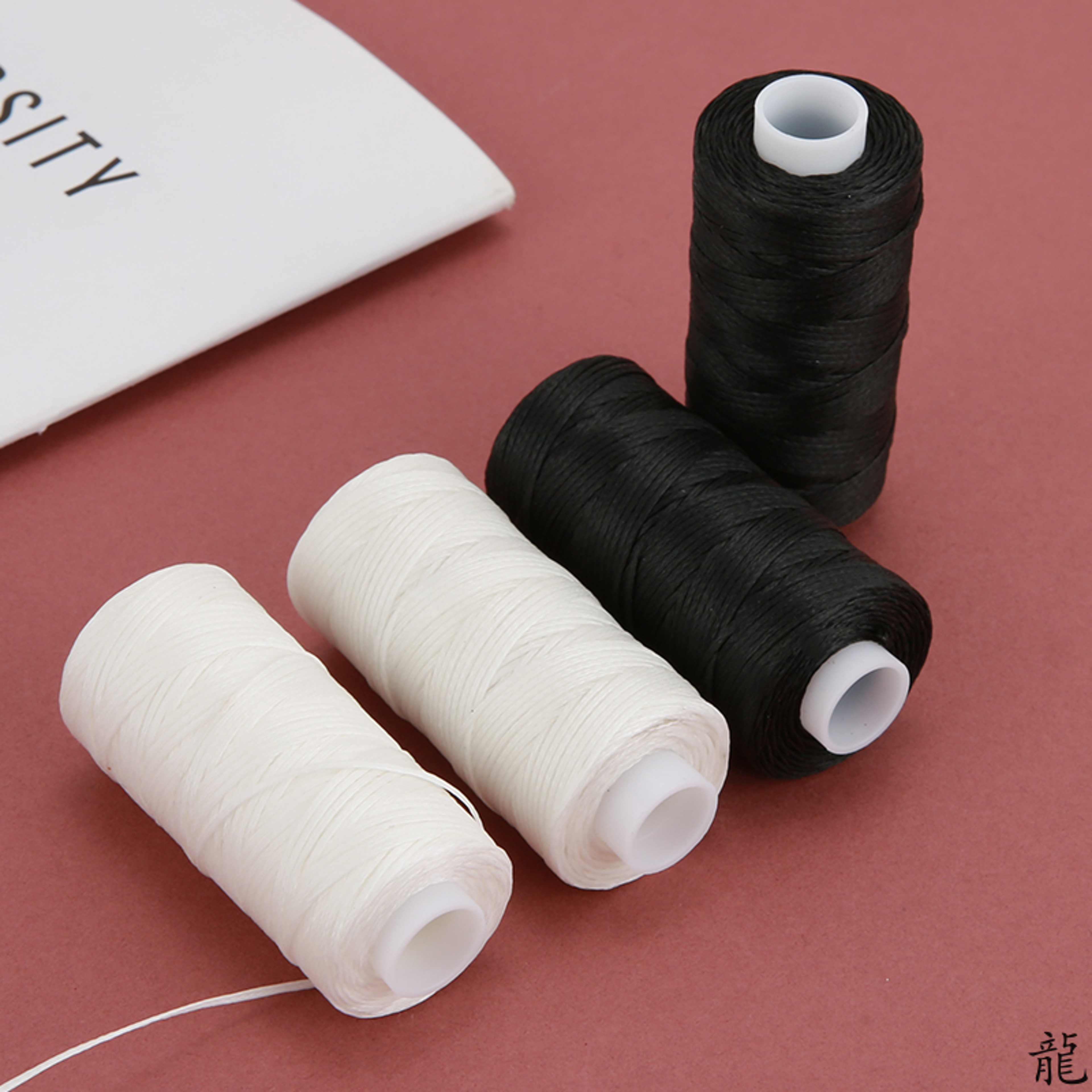 0.8mm Flat Waxed Polyester Thread for Leather Sewing and DIY Crafts – view 2