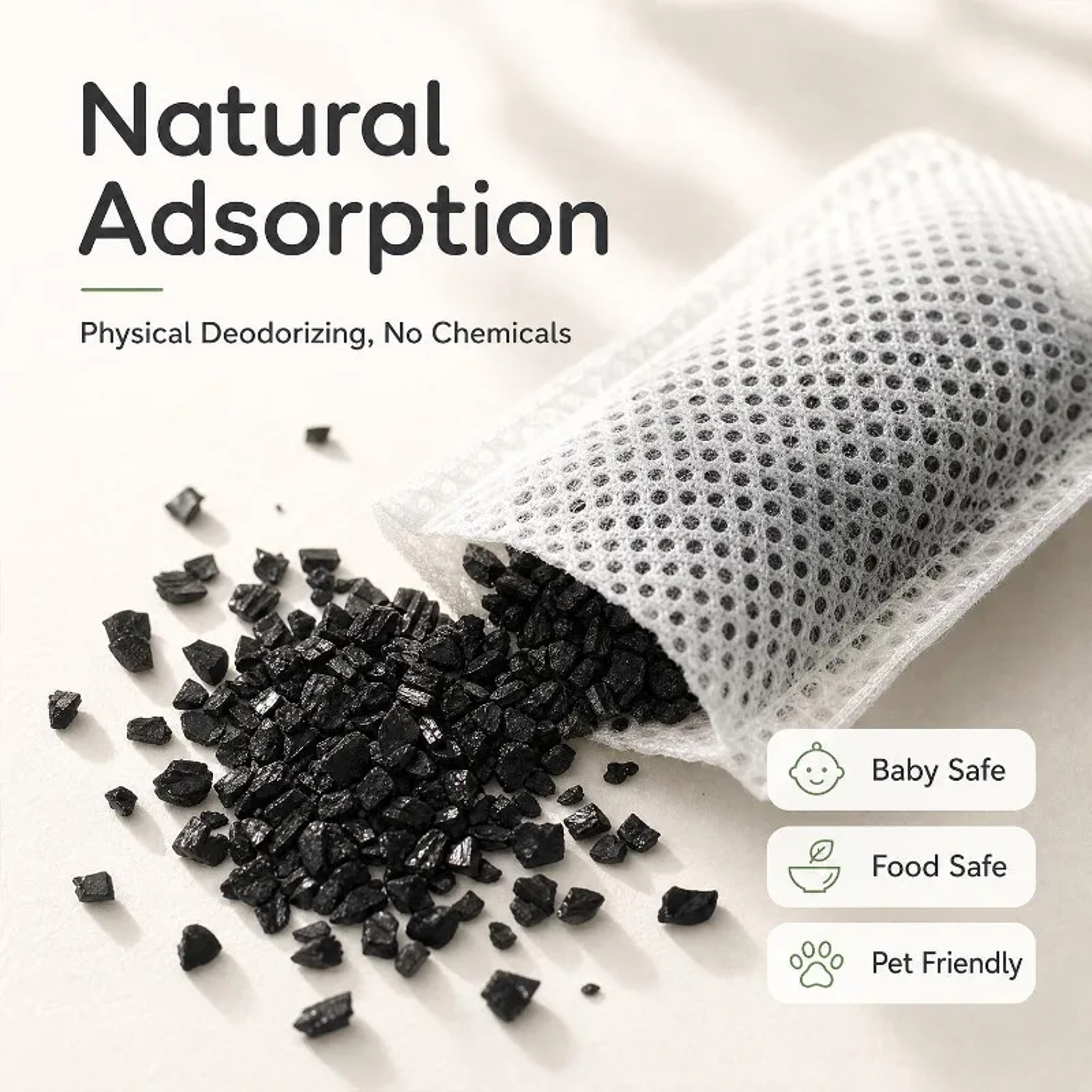 Reusable Coconut Shell Activated Carbon Air Purifying Deodorizer Bags – view 4
