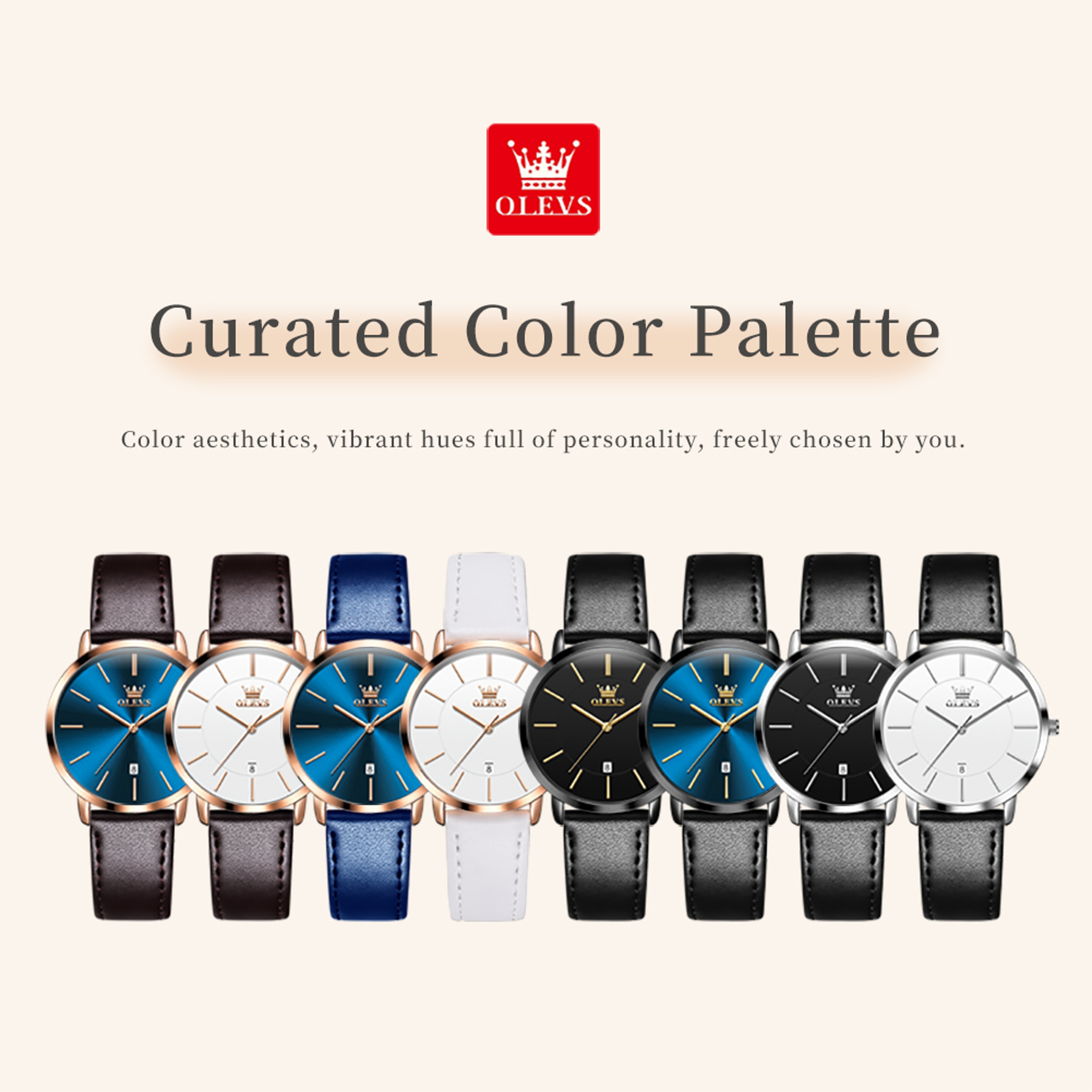 Women's Ultra Thin Waterproof Quartz Watch with Leather Strap – view 6