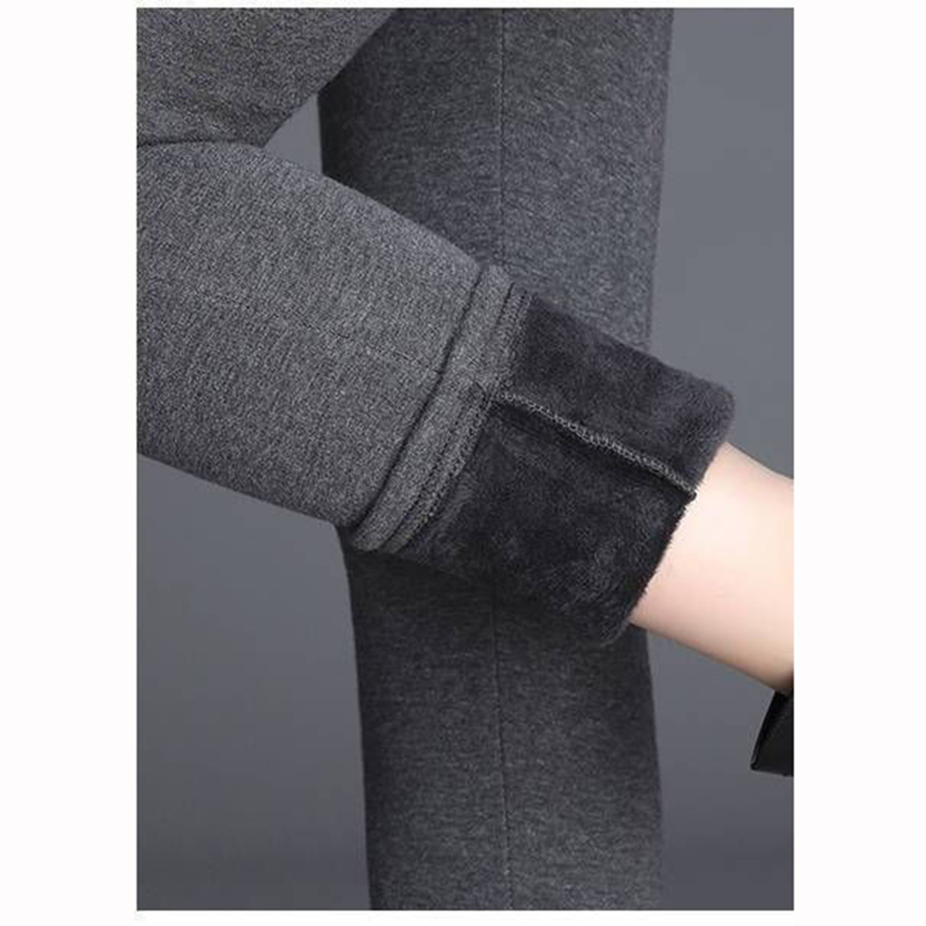 Women's High Waist Straight Leg Pants – Solid Color Ankle-Length Casual Trousers – view 5