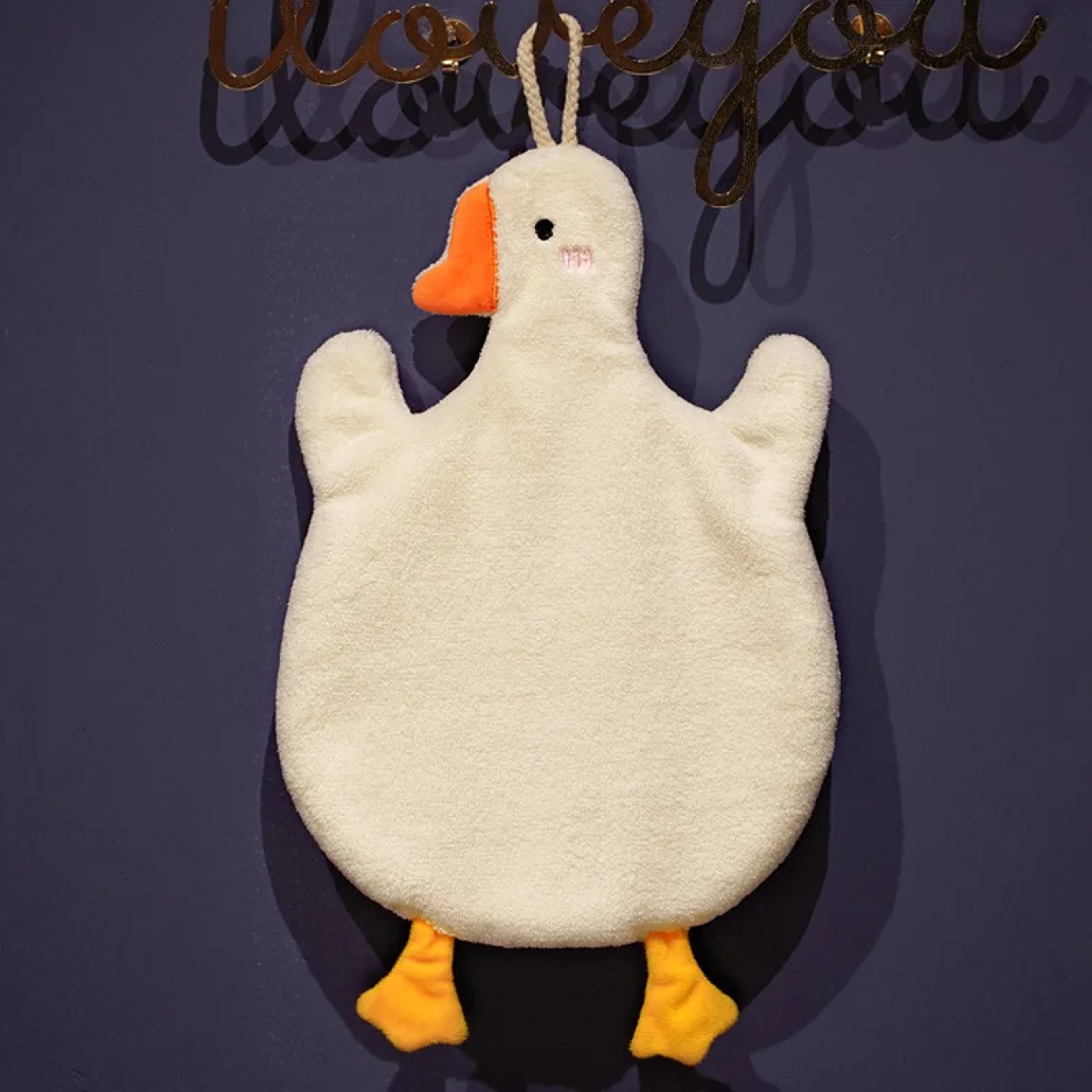 Cartoon Goose Hand Towel Hanging Quick-Drying Absorbent Towel for Kitchen and Bathroom – view 6
