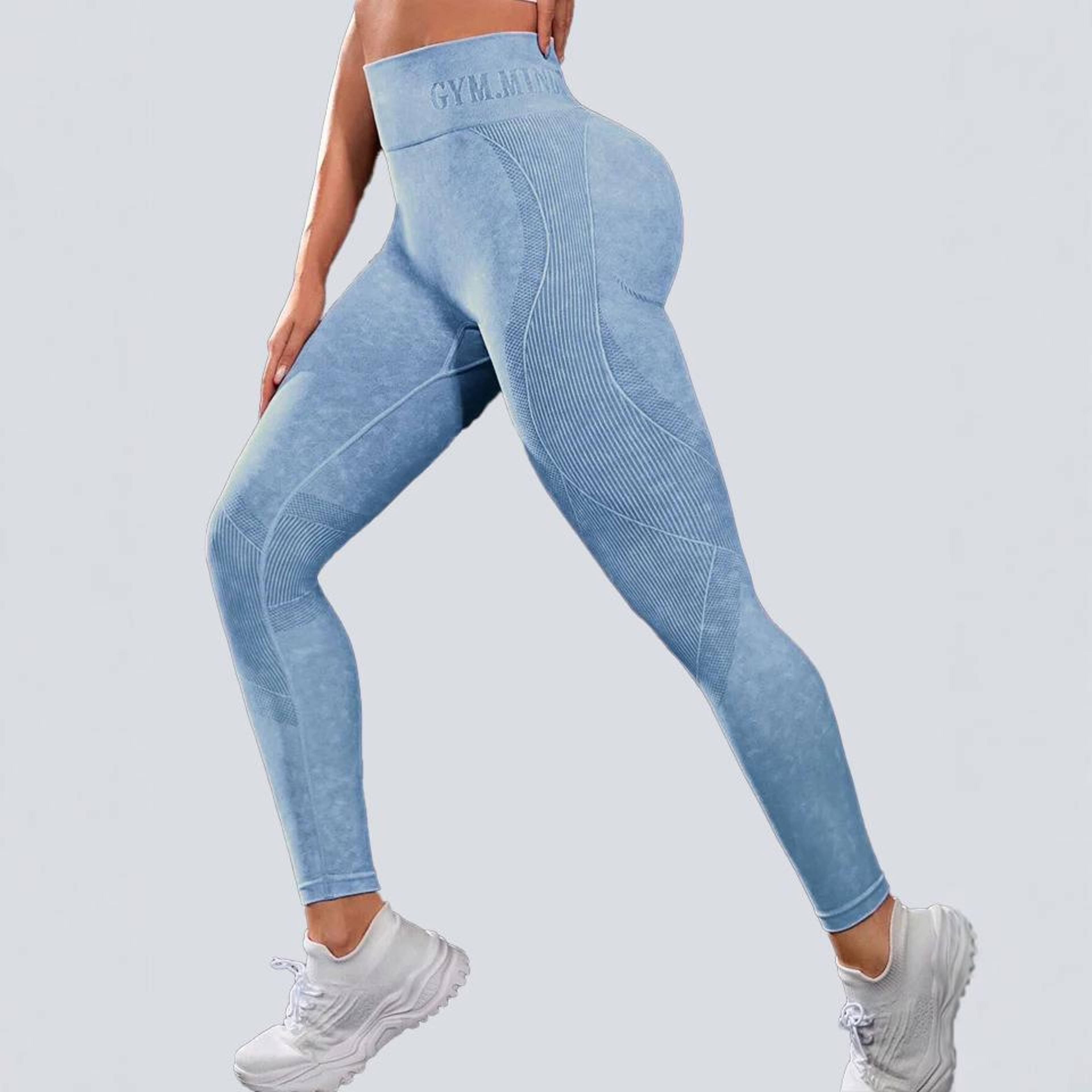 Women's Seamless High-Waisted Yoga Leggings with Booty Lifting Design – view 8